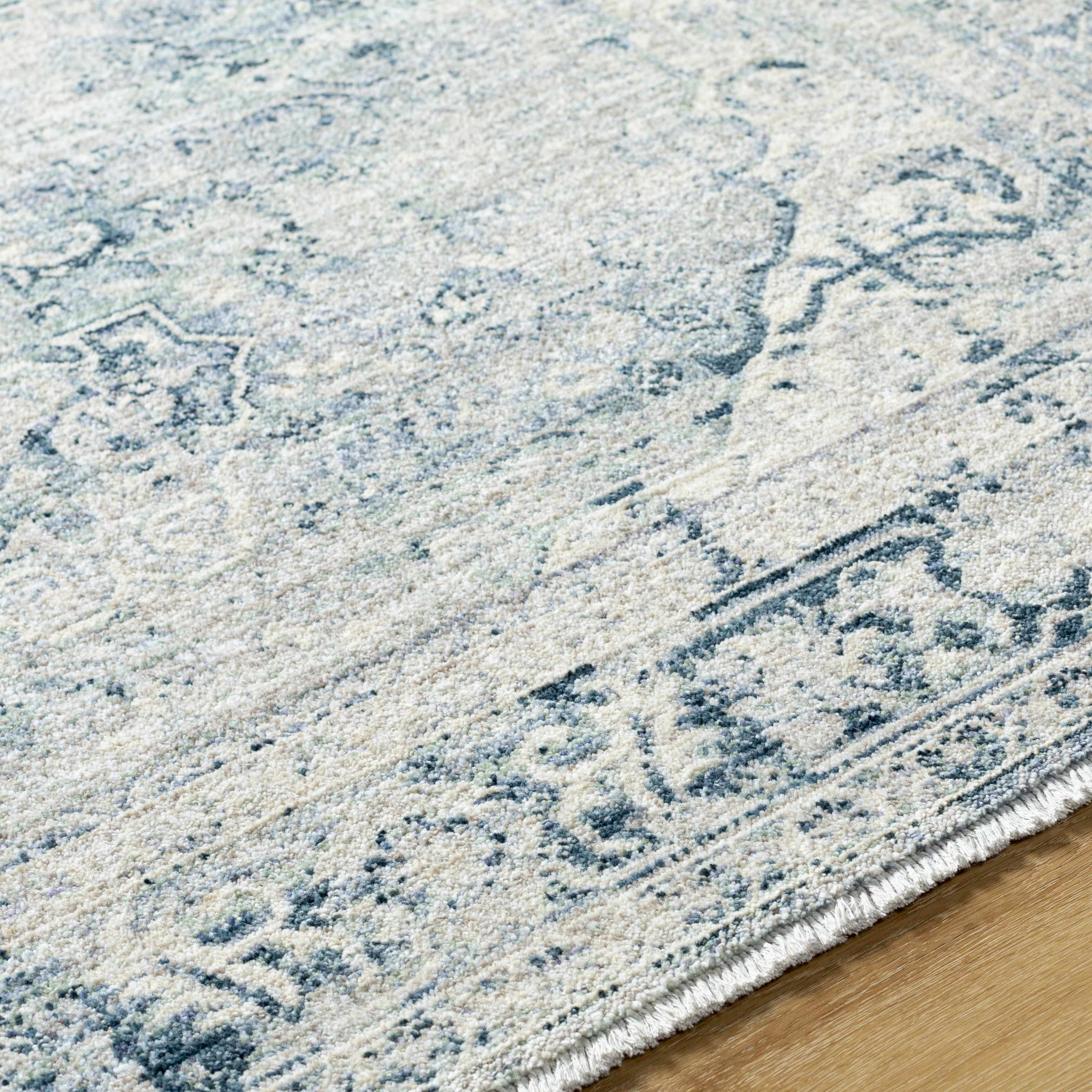 Jemma Blue Medallion Area Rug - Clearance - Image 6
