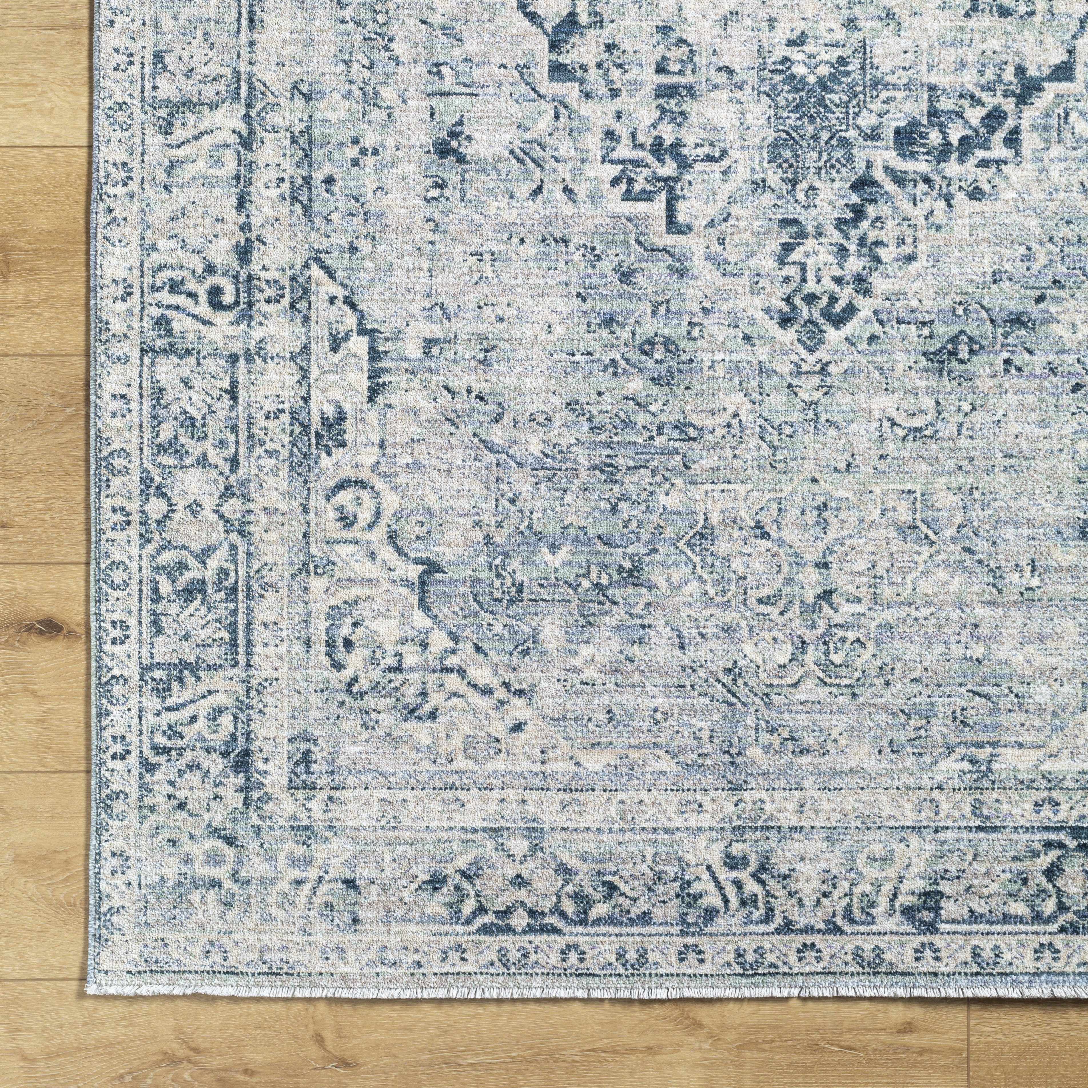 Jemma Blue Medallion Area Rug - Clearance - Image 7