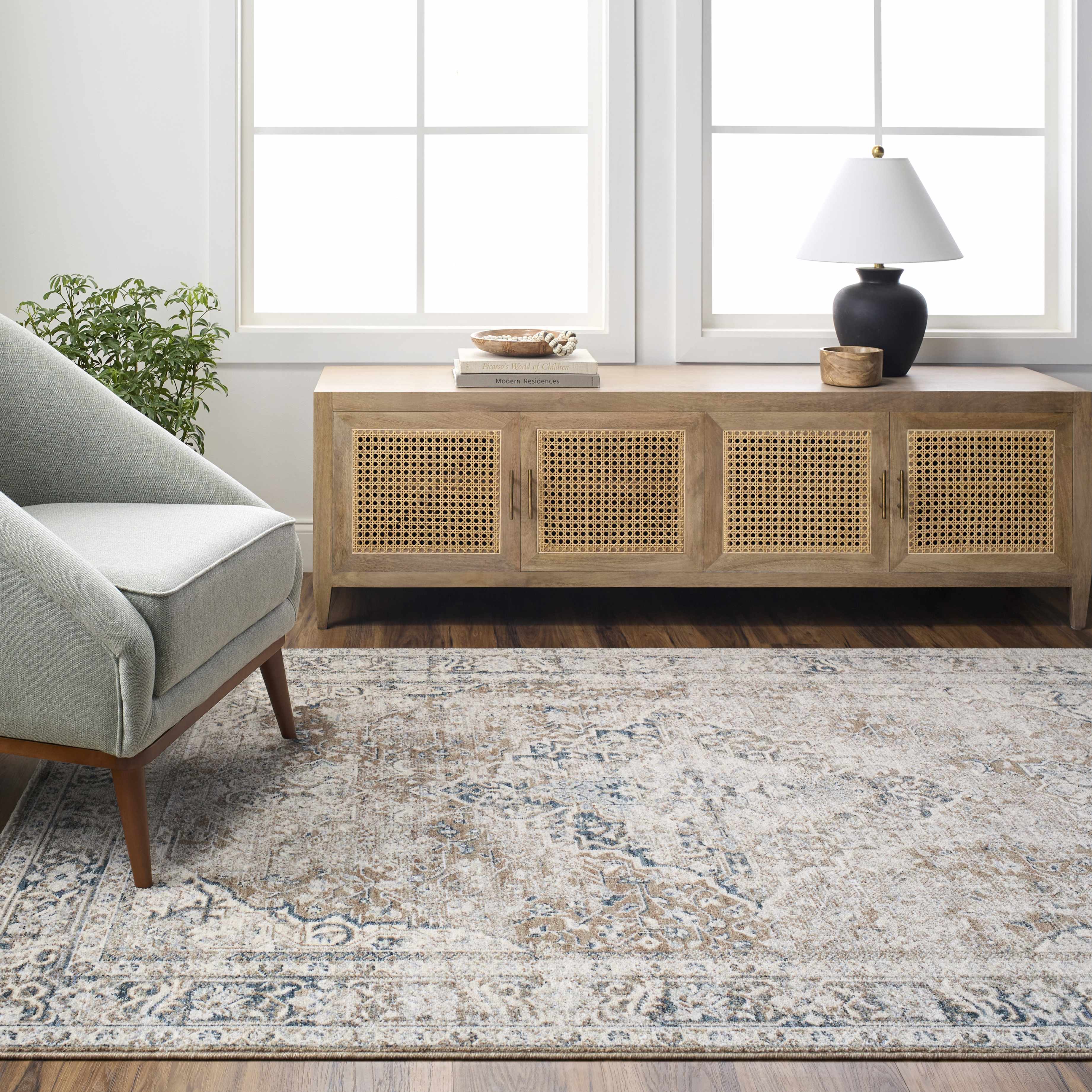 Jemma Brown Medallion Area Rug - Clearance - Image 2
