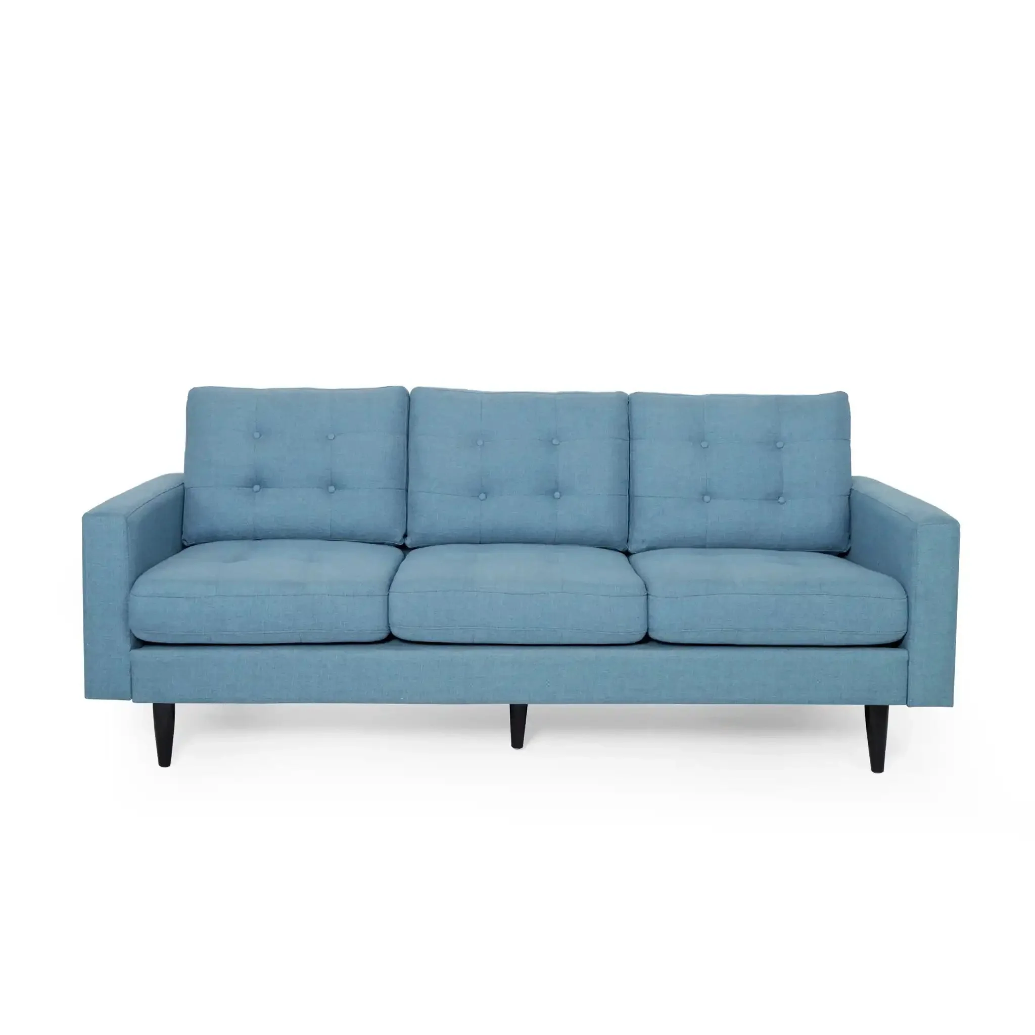 Jenny - Contemporary Tufted Fabric 3 Seater Sofa - Image 3