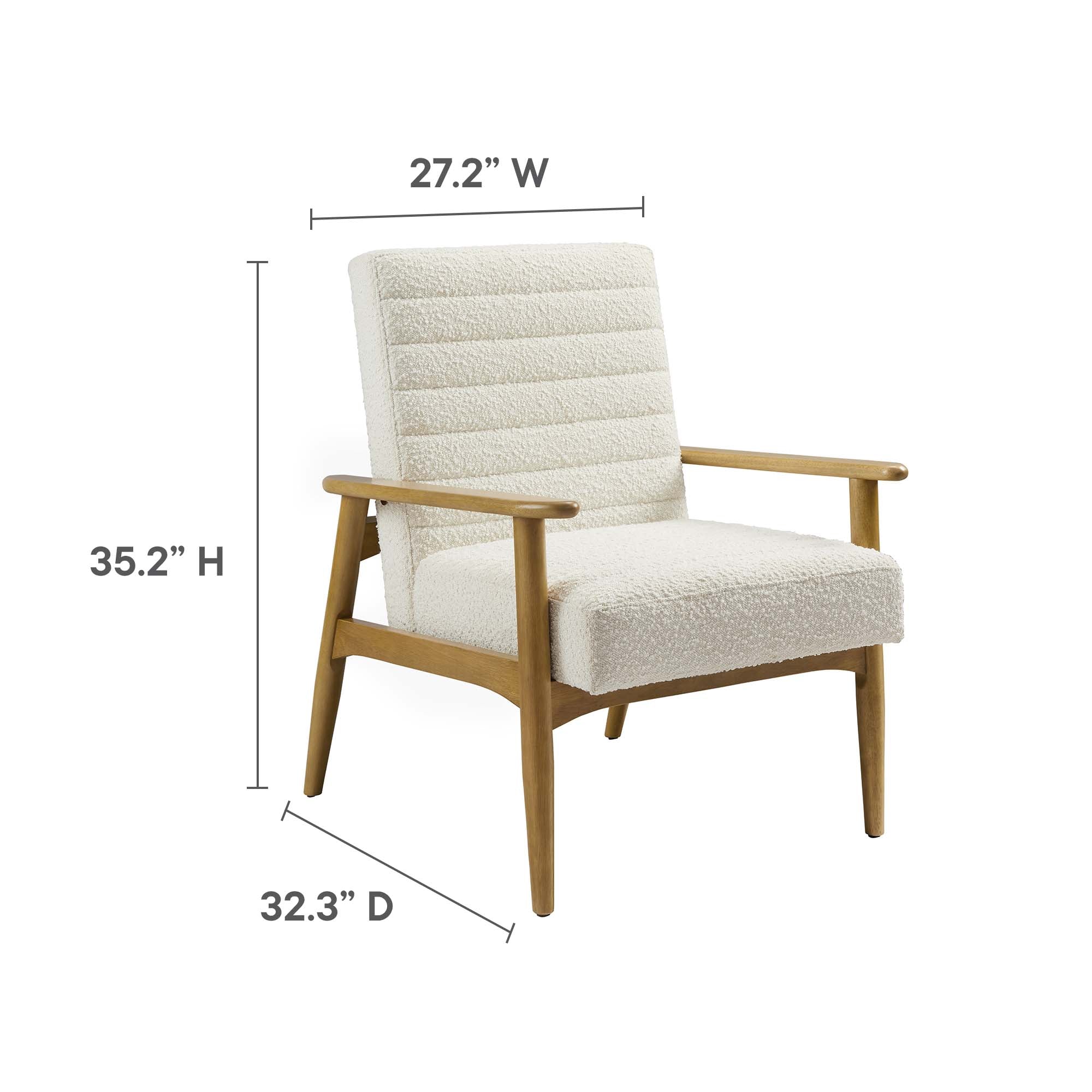 Jensen Boucle Fabric Accent Chair by Modway - Image 12