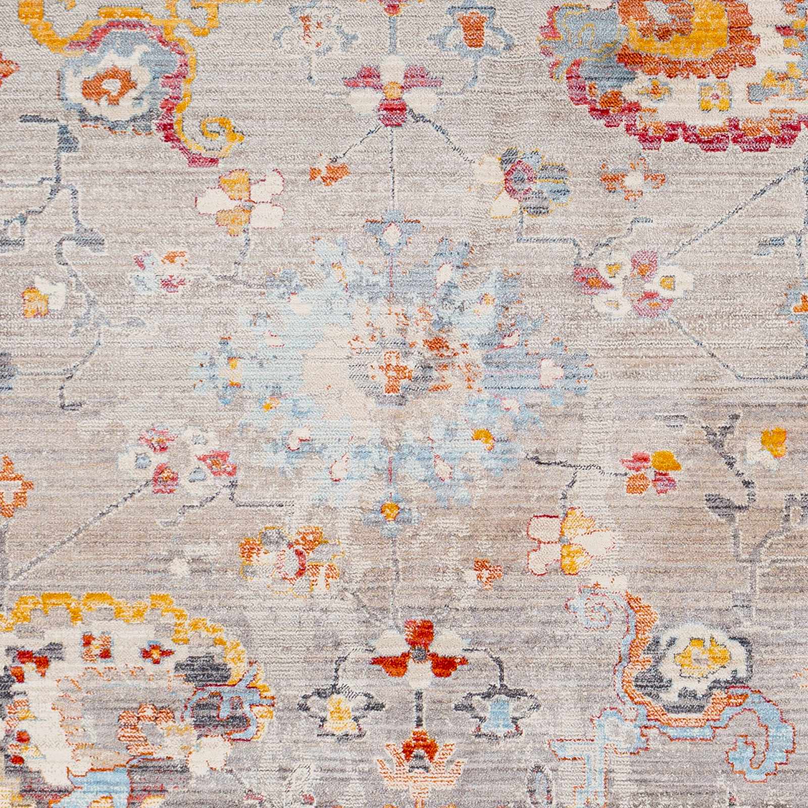 Jetson Floral Rug with Fringes - Clearance - Image 5