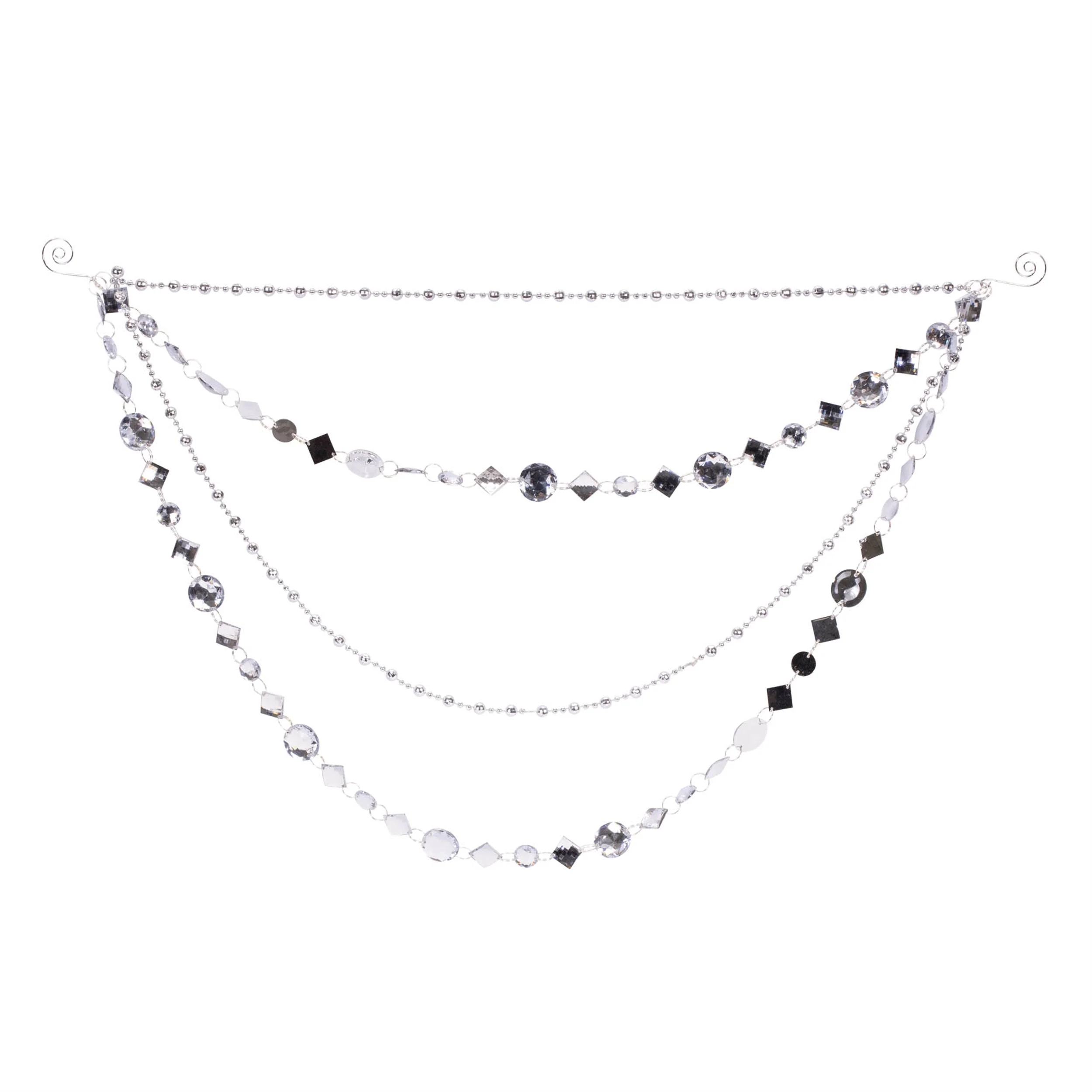 Jewel Bead and Chain Link Garland (Set of 2)