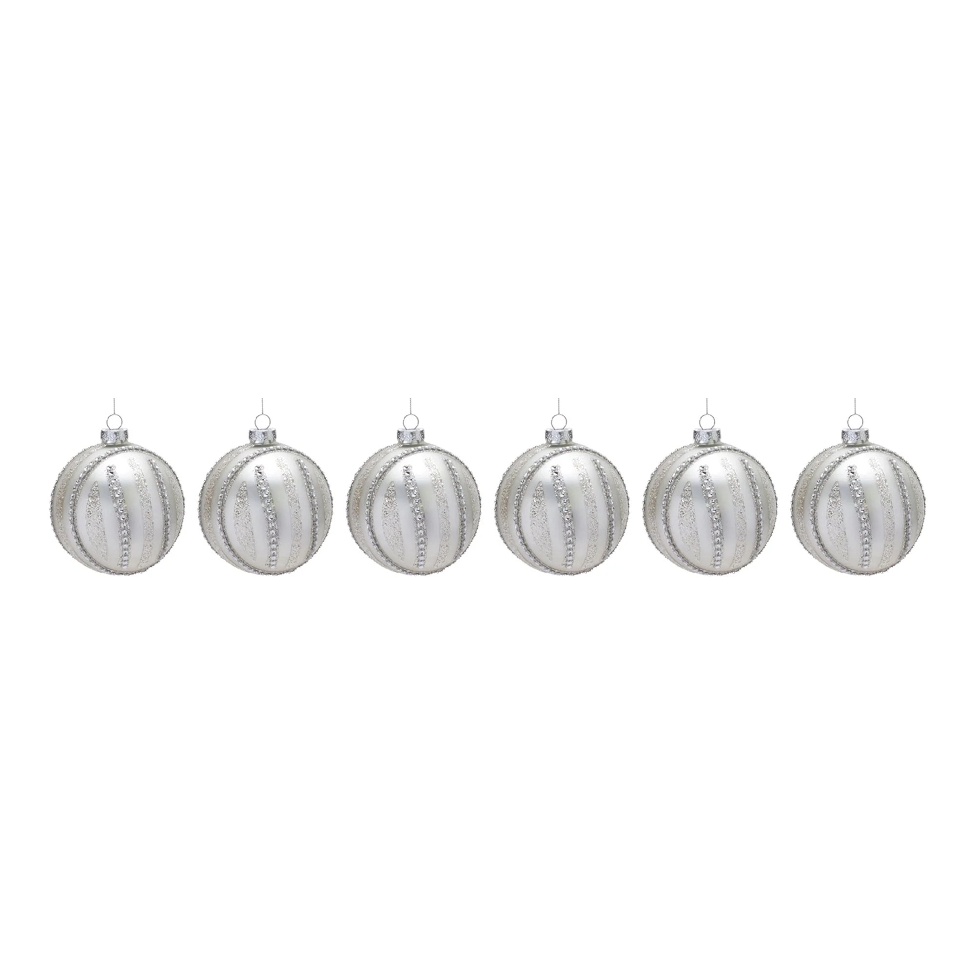 Jeweled Glass Ball Ornament (Set of 6) - Image 3