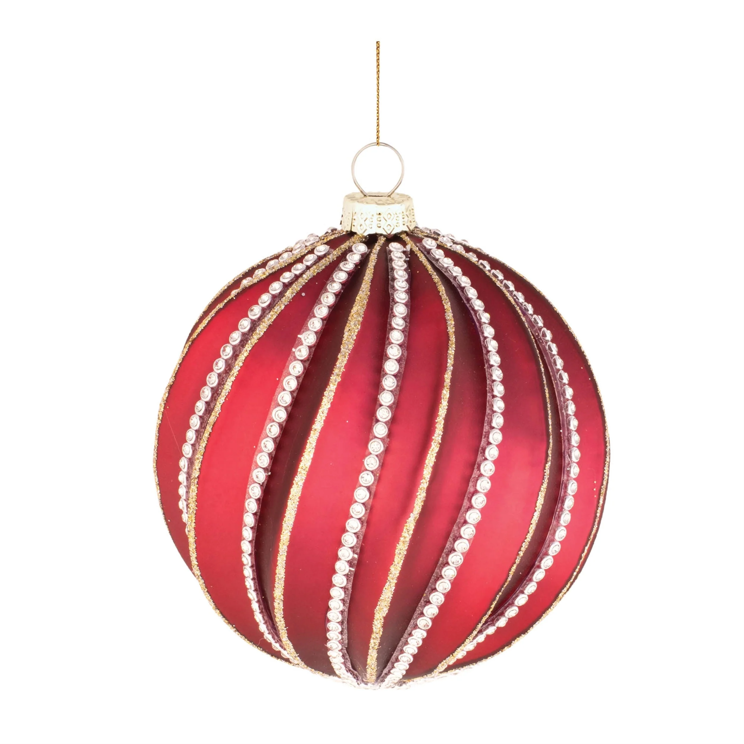 Jeweled Glass Ball Ornament (Set of 6) - Image 4