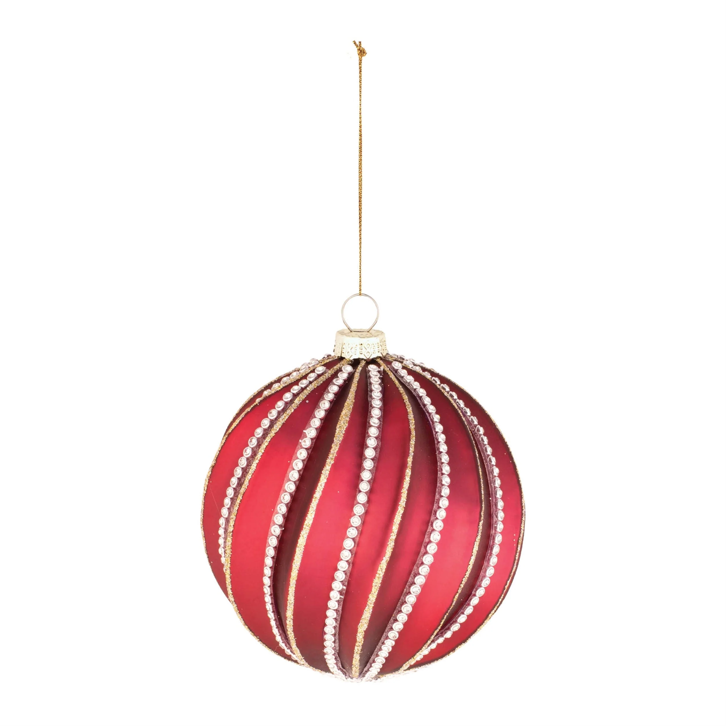 Jeweled Glass Ball Ornament (Set of 6) - Image 5