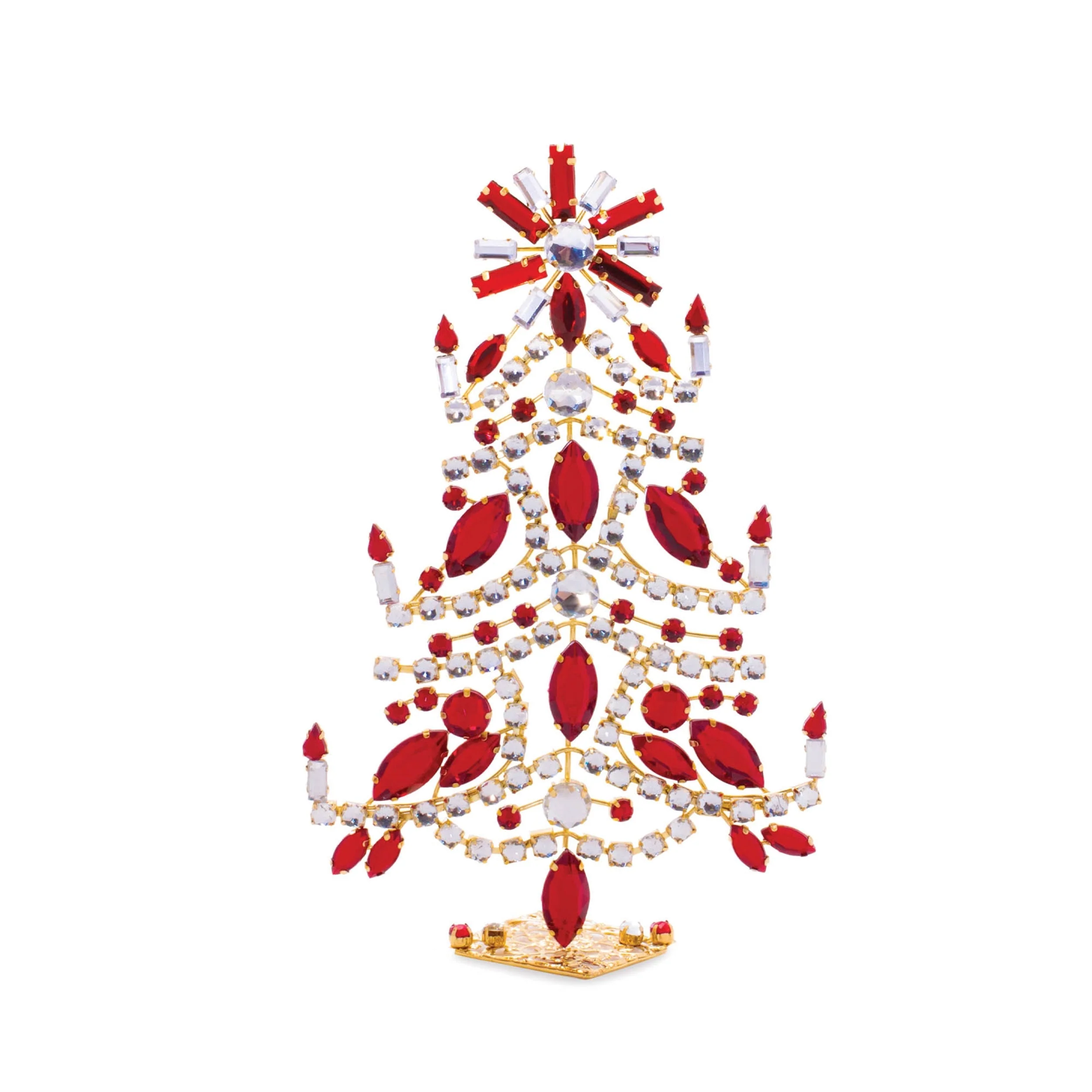 Jeweled Metal Christmas Tree (Set of 2) - Image 2