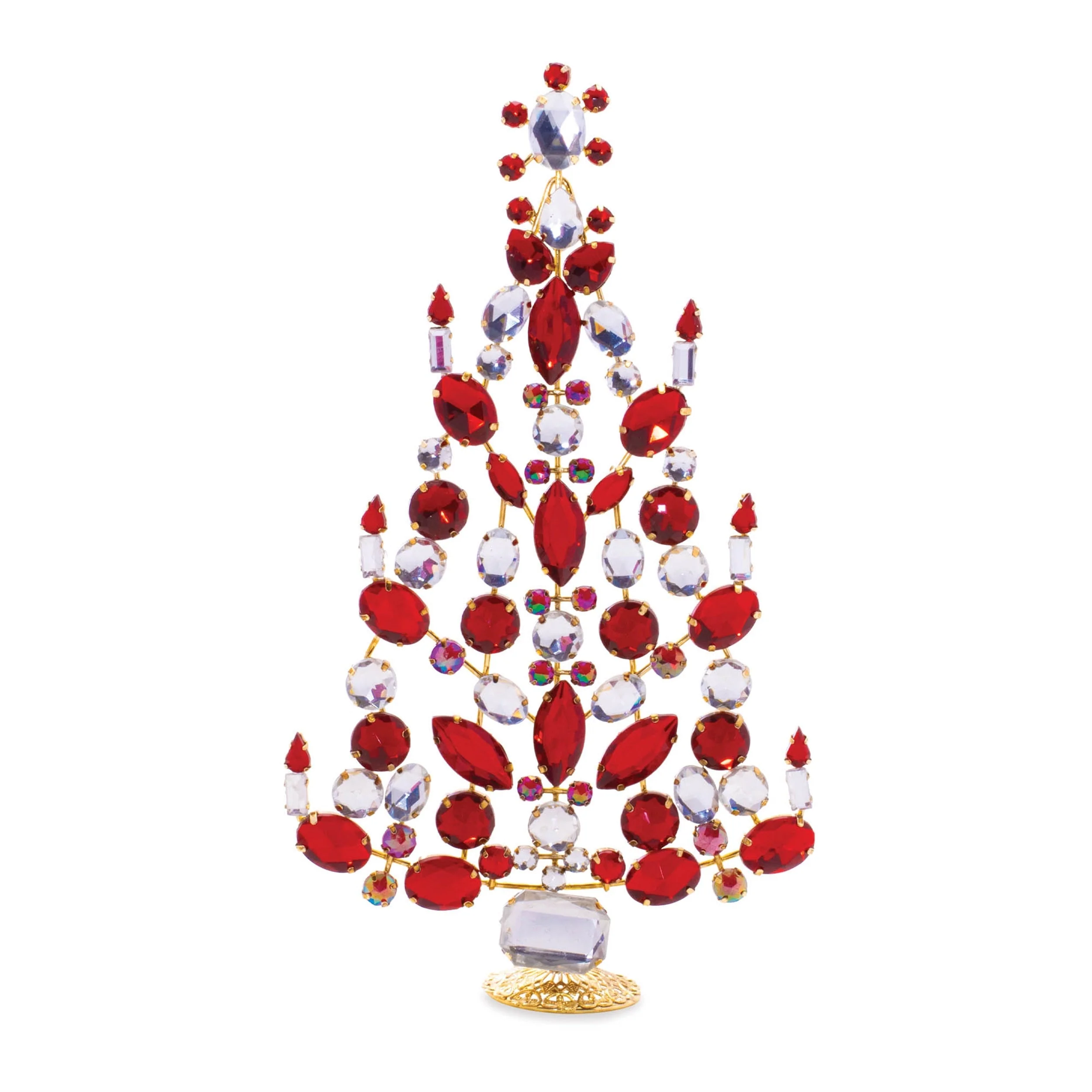 Jeweled Metal Christmas Tree (Set of 2) - Image 3