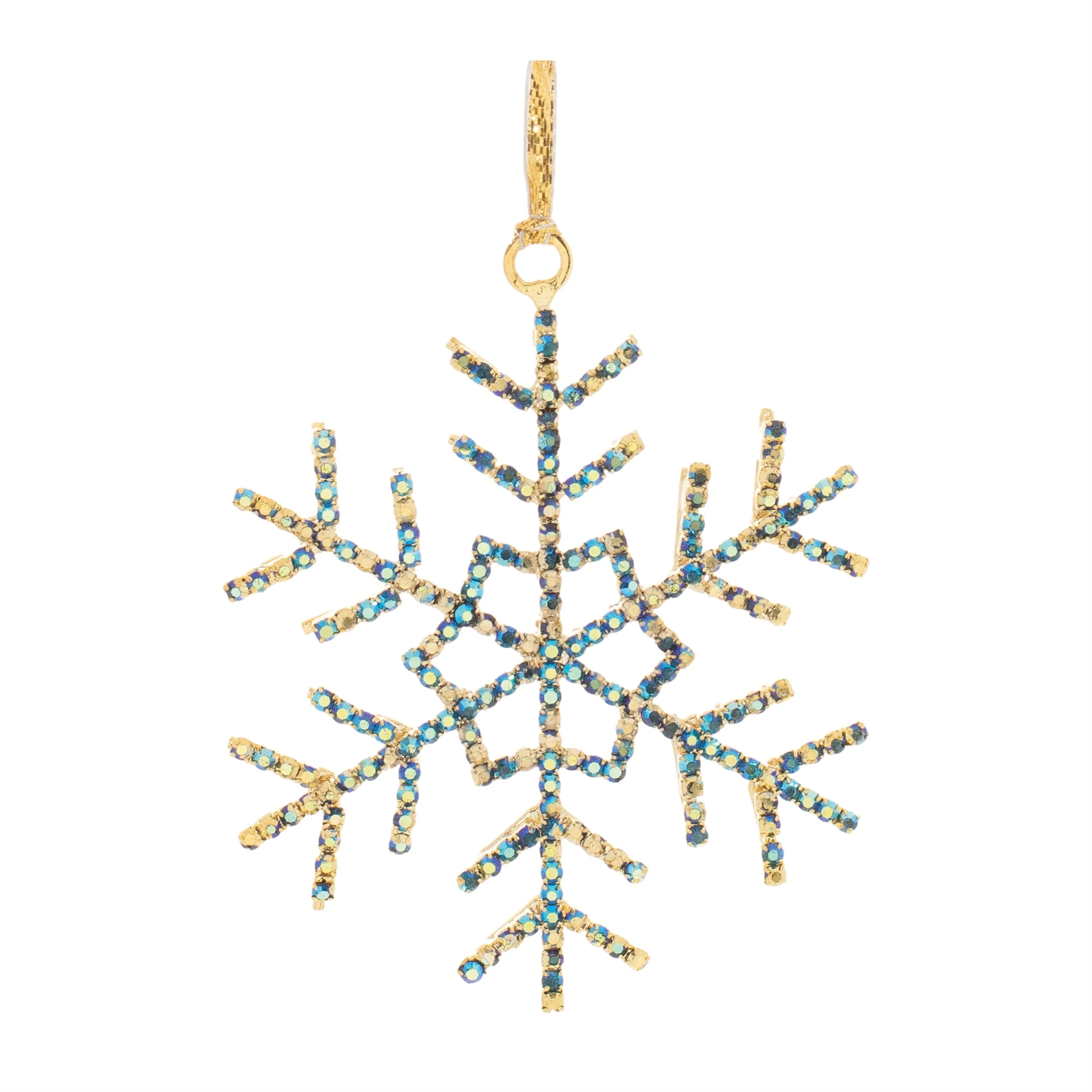 Jeweled Metal Snowflake Ornament (Set of 12) - Image 11