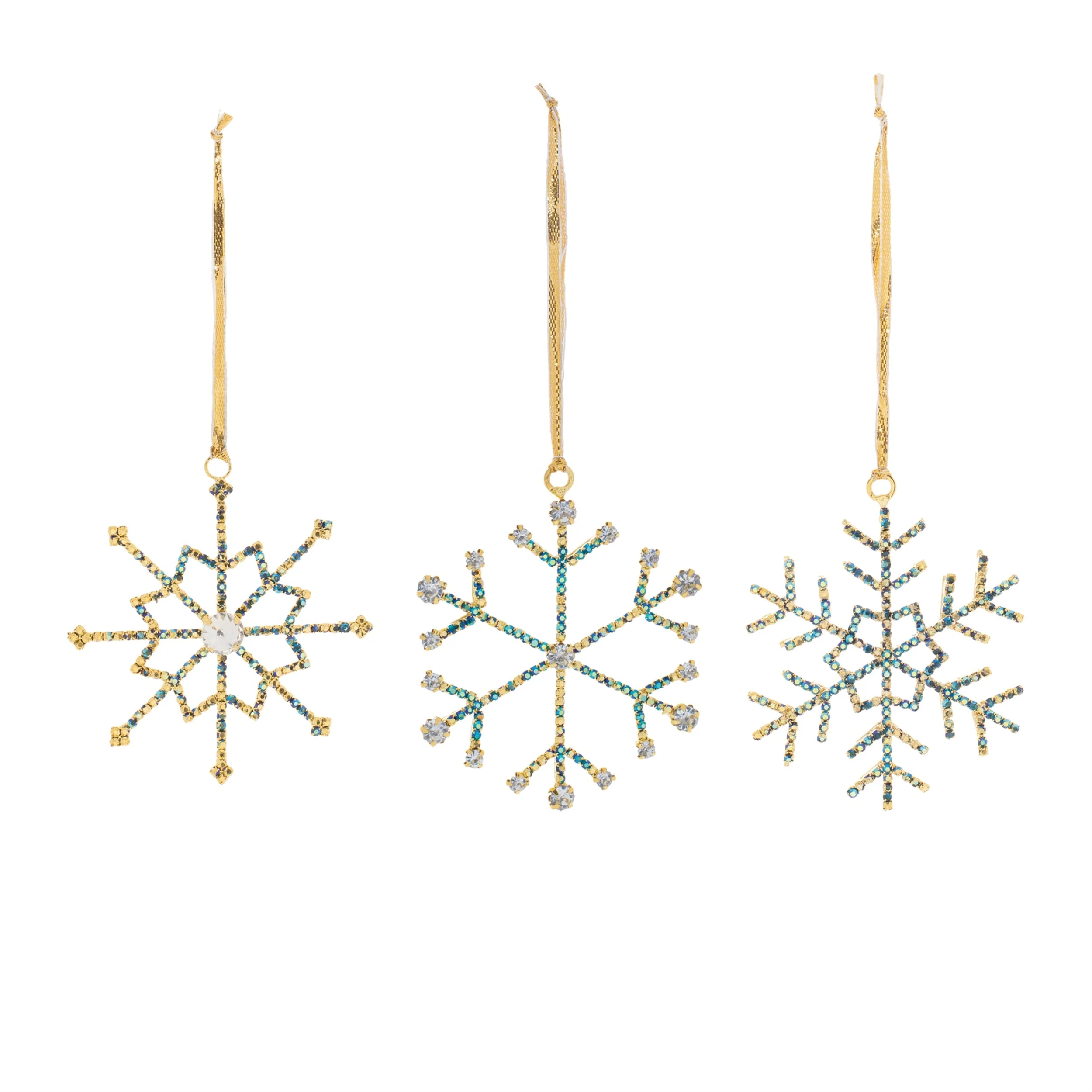 Jeweled Metal Snowflake Ornament (Set of 12) - Image 12