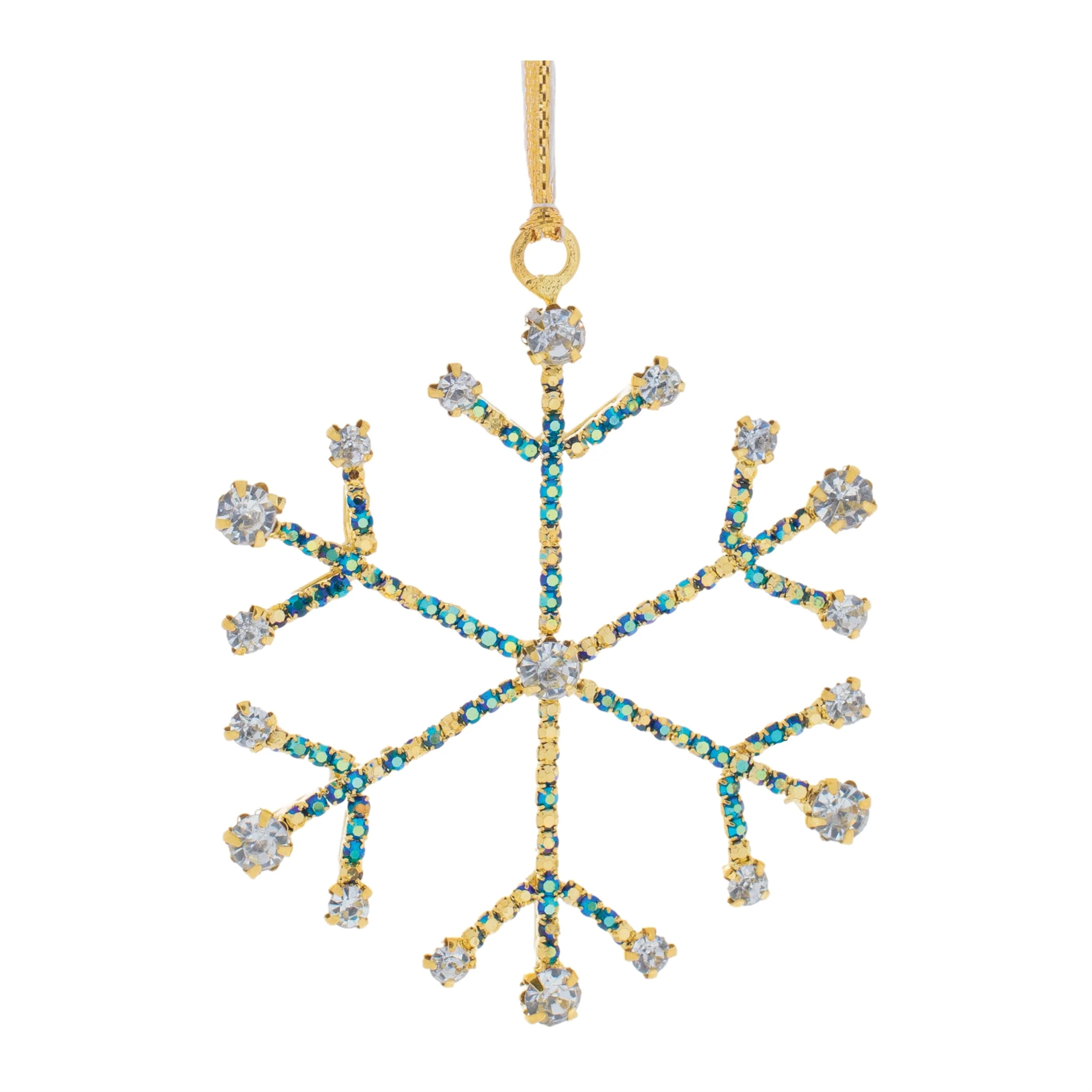 Jeweled Metal Snowflake Ornament (Set of 12) - Image 14