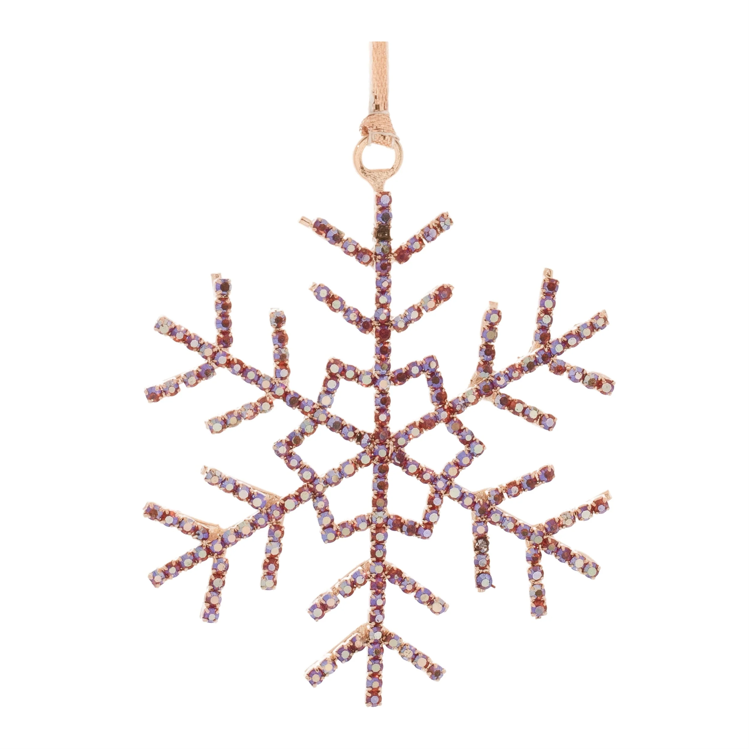 Jeweled Metal Snowflake Ornament (Set of 12) - Image 6