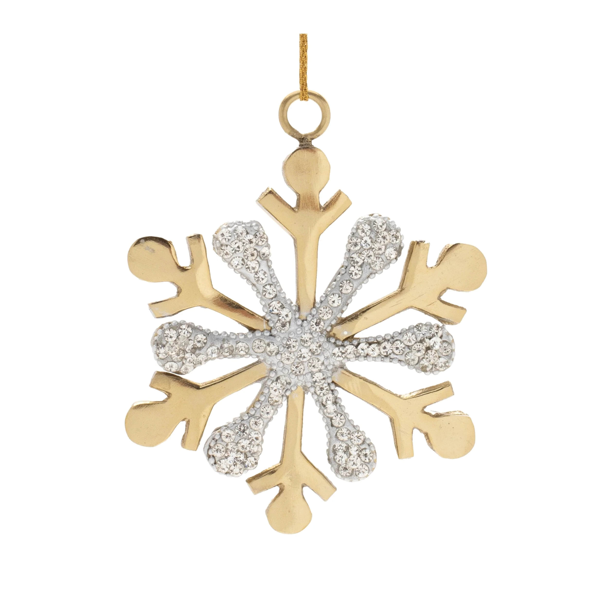 Jeweled Metal Snowflake Ornament (Set of 2) - Image 6
