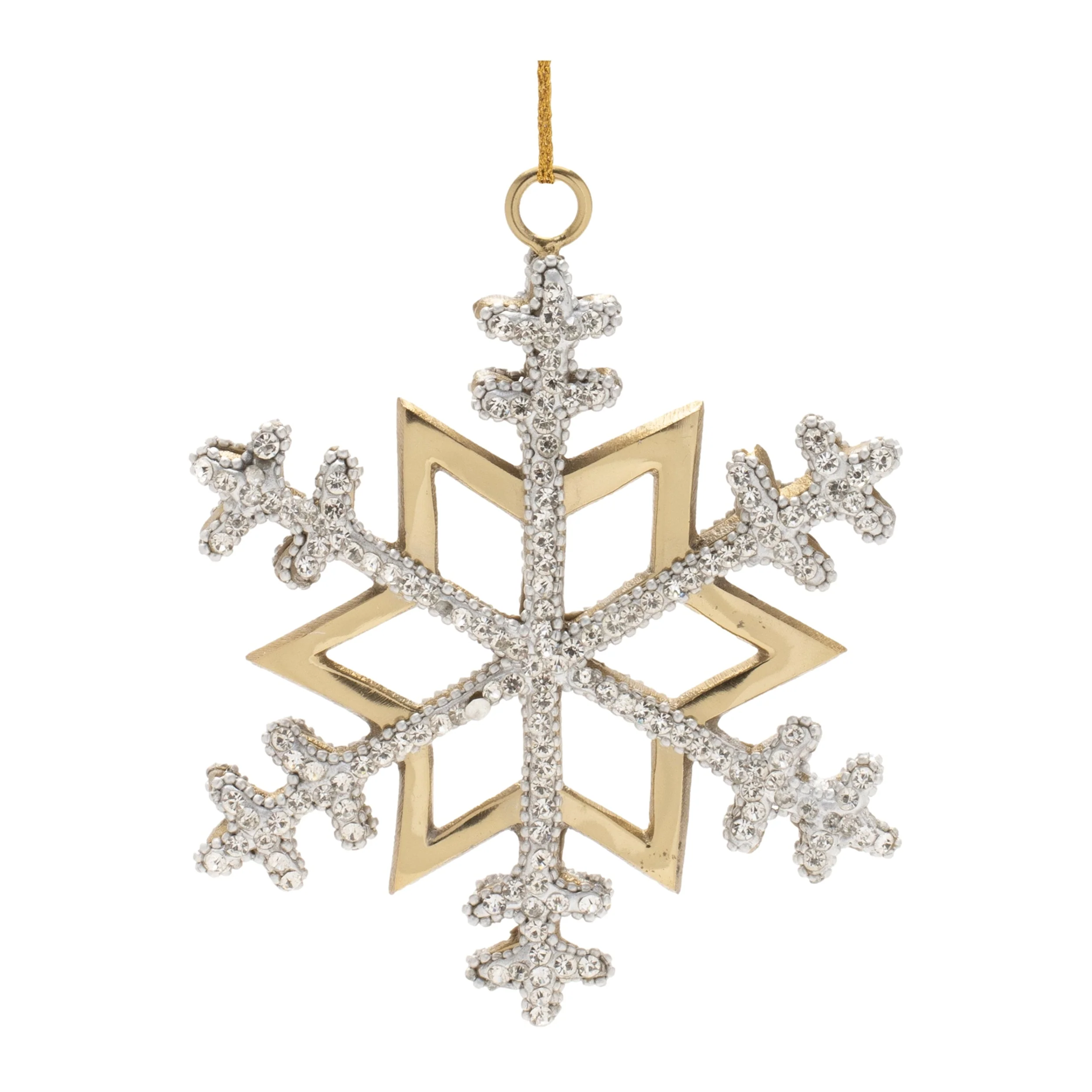 Jeweled Metal Snowflake Ornament (Set of 2) - Image 8