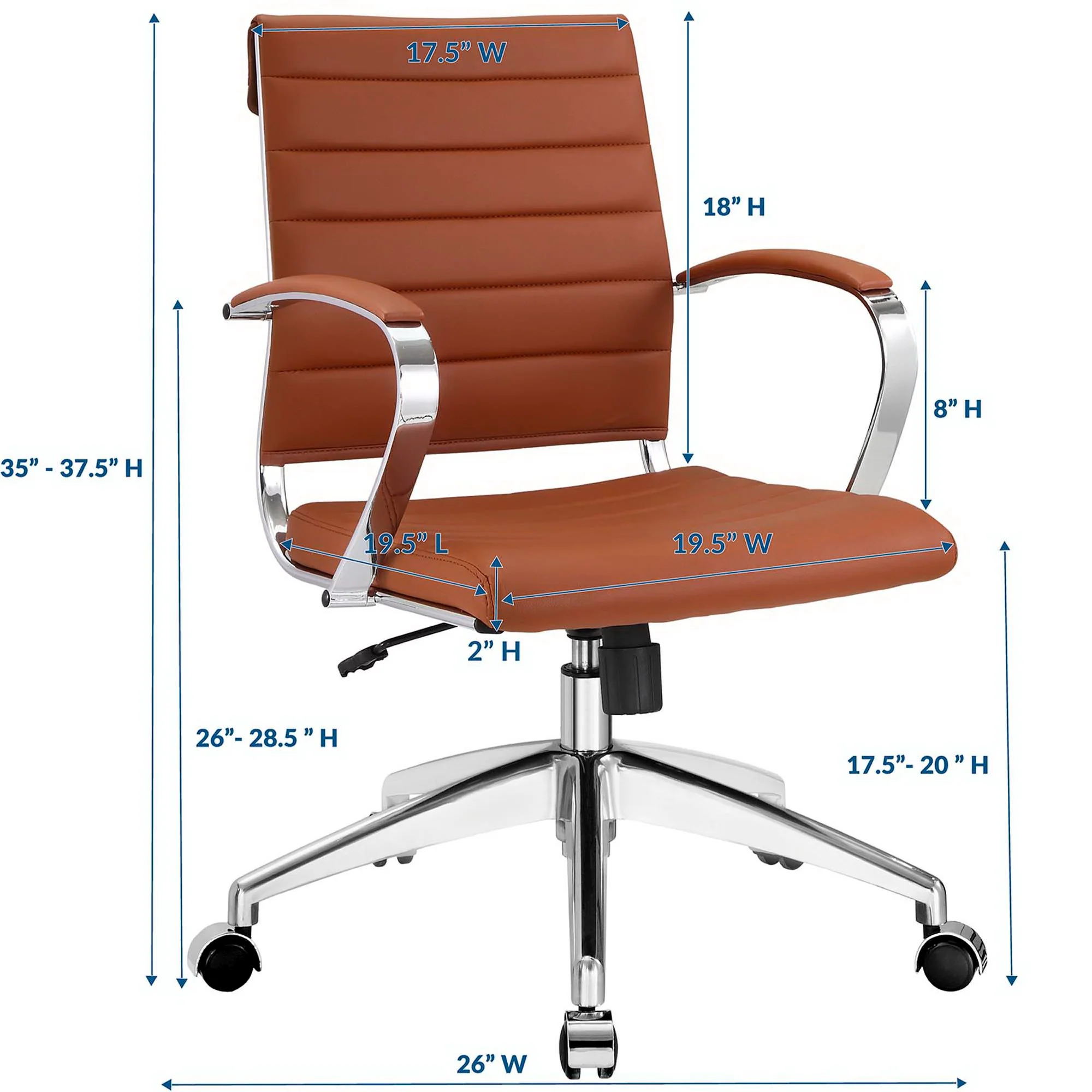 Jive Mid Back Office Chair by Modway - Image 3