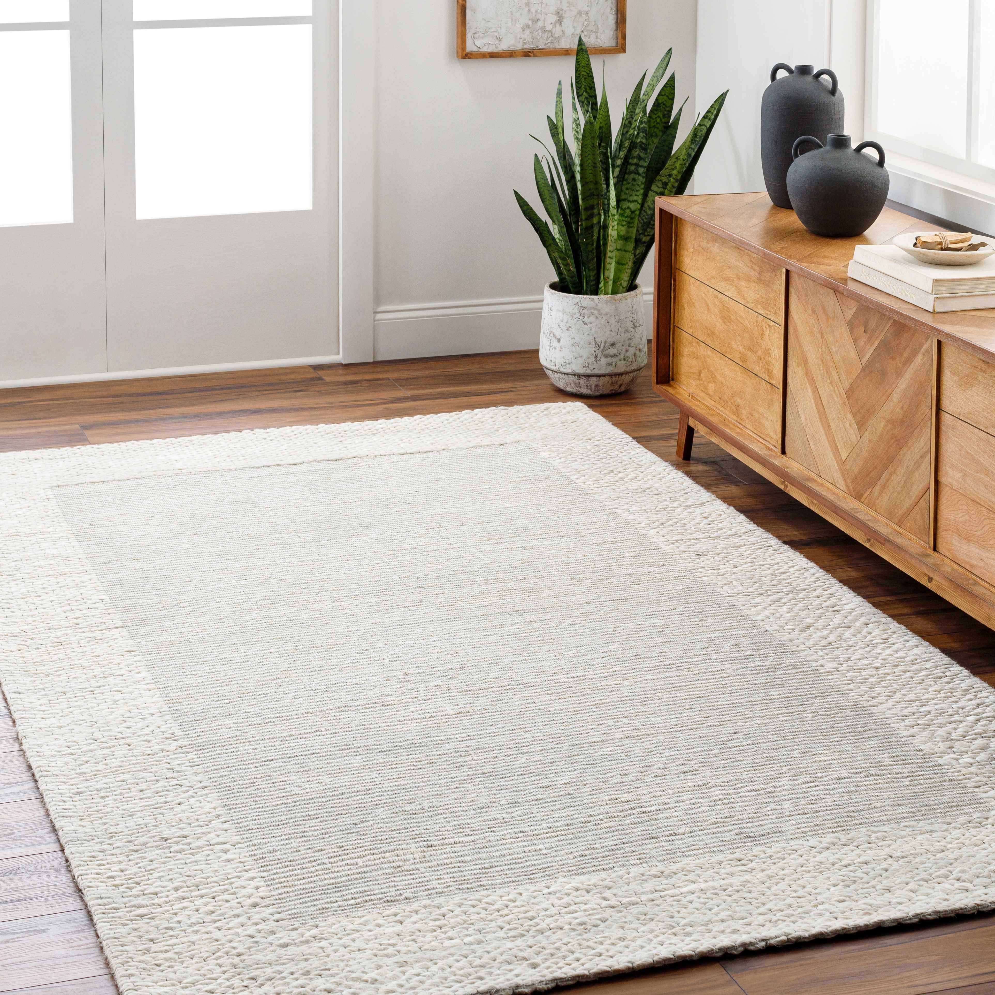 Jojen Off White Jute Area Rug - Clearance - Image 2