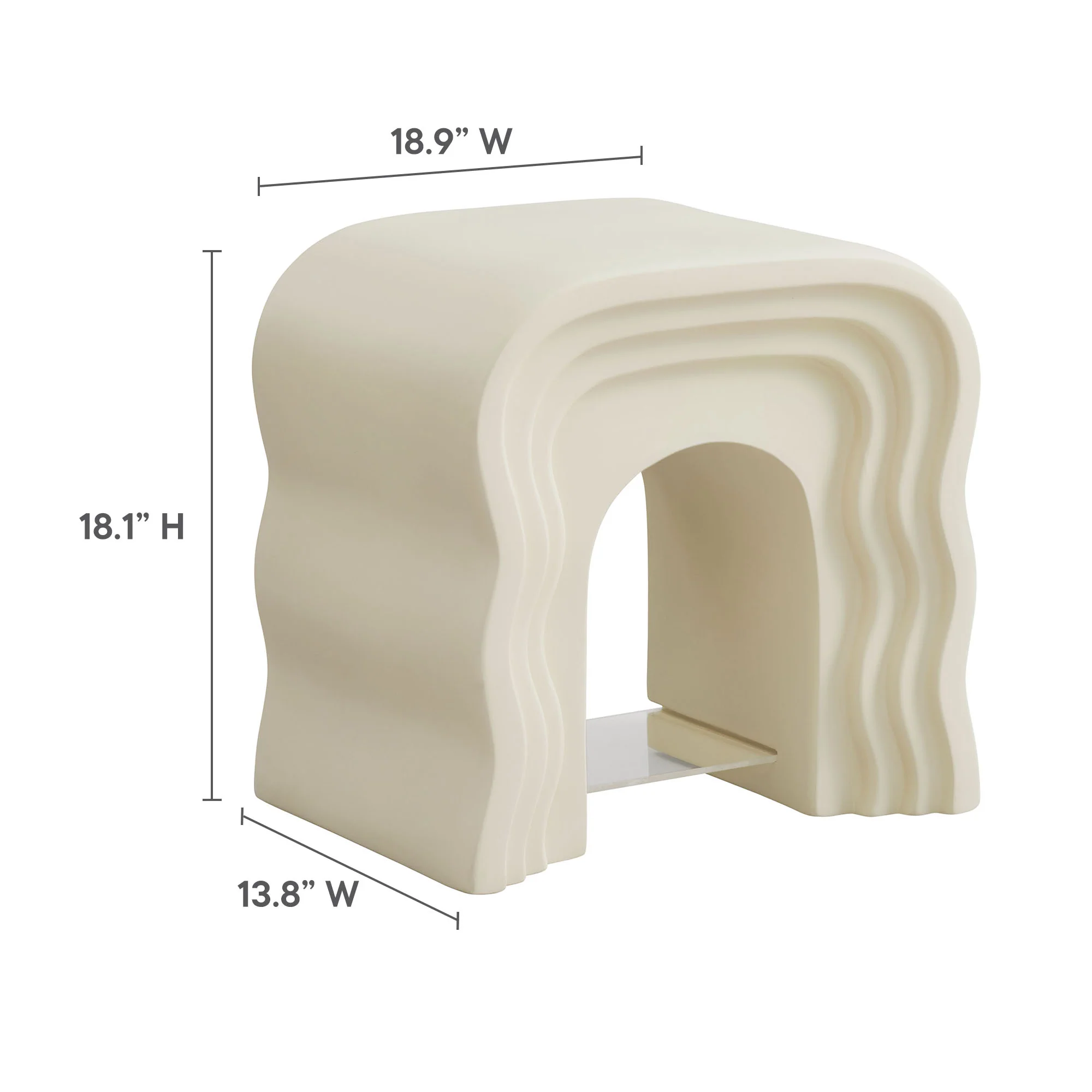 Jorin Squiggle Side Table by Modway - Image 3