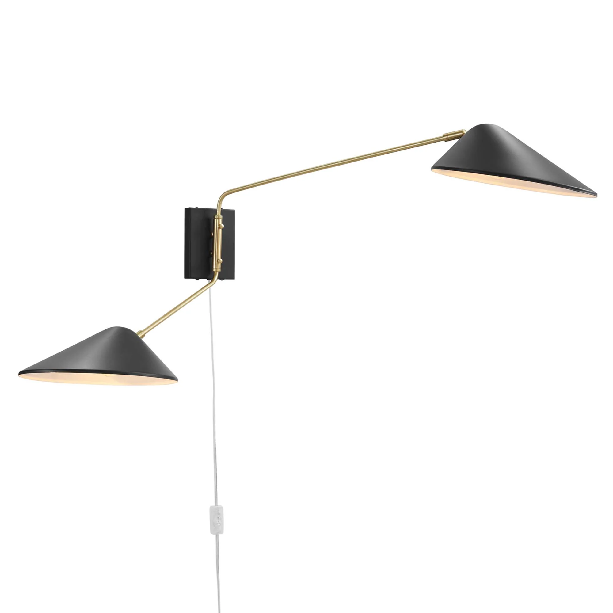 Journey 2-Light Swing Arm Wall Sconce by Modway - Image 4