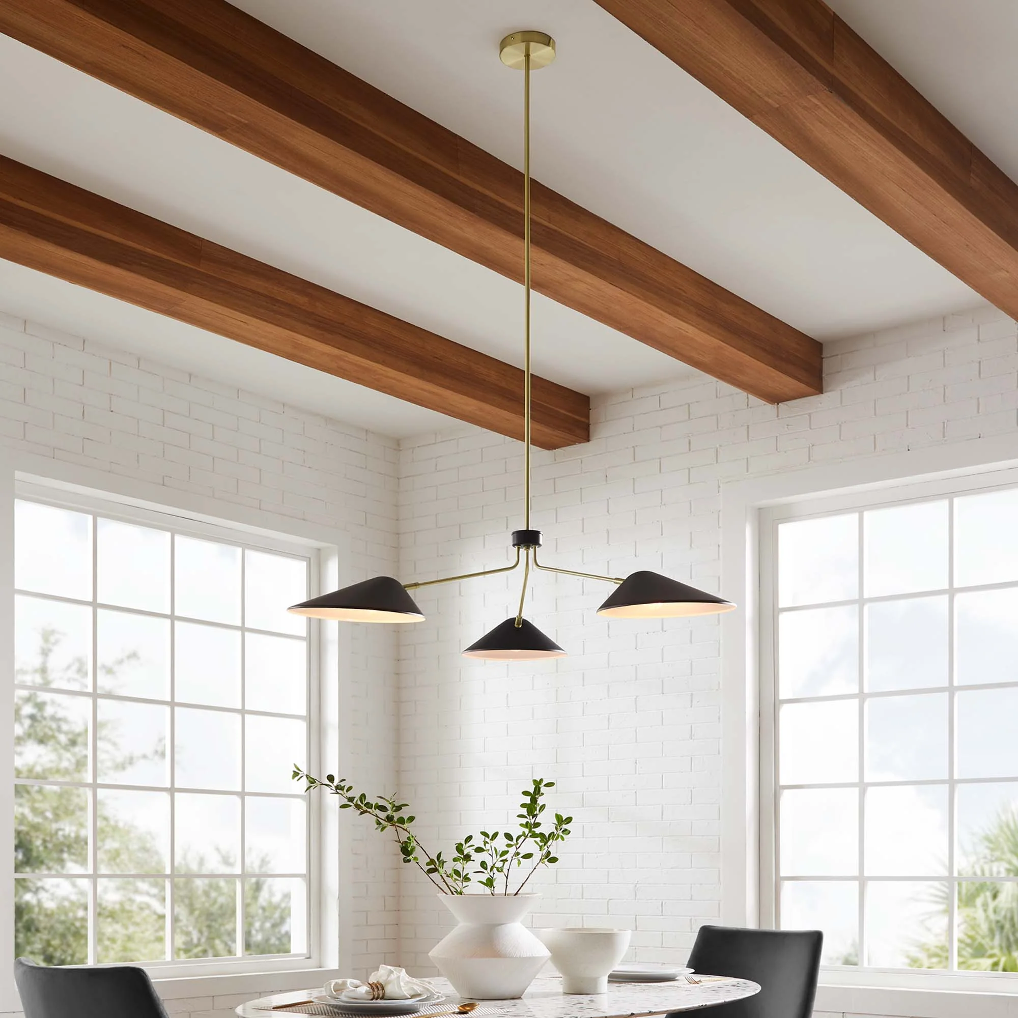 Journey 3-Light 14" Arm Pendant by Modway - Image 7