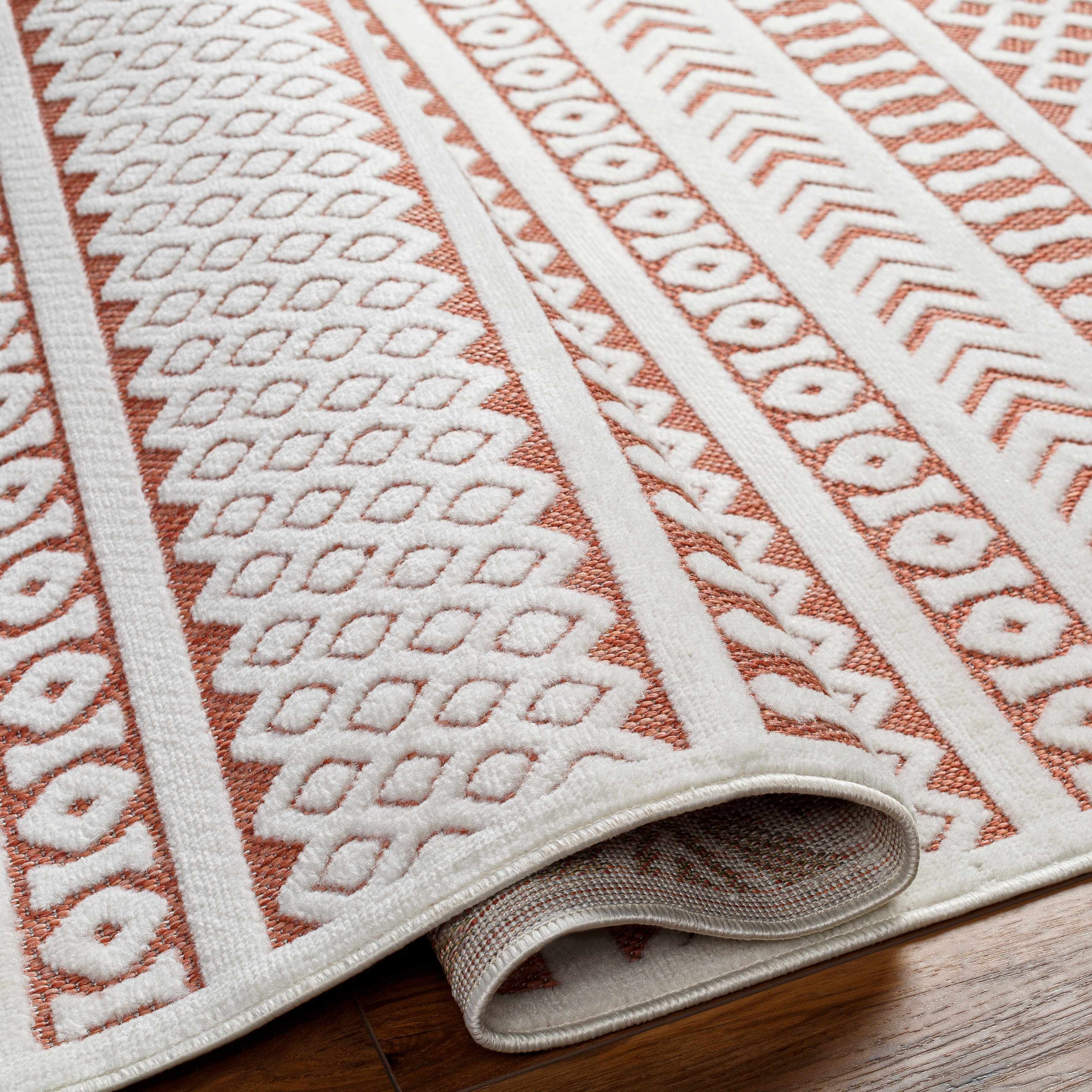 Jove Orange Outdoor Rug - Clearance - Image 11
