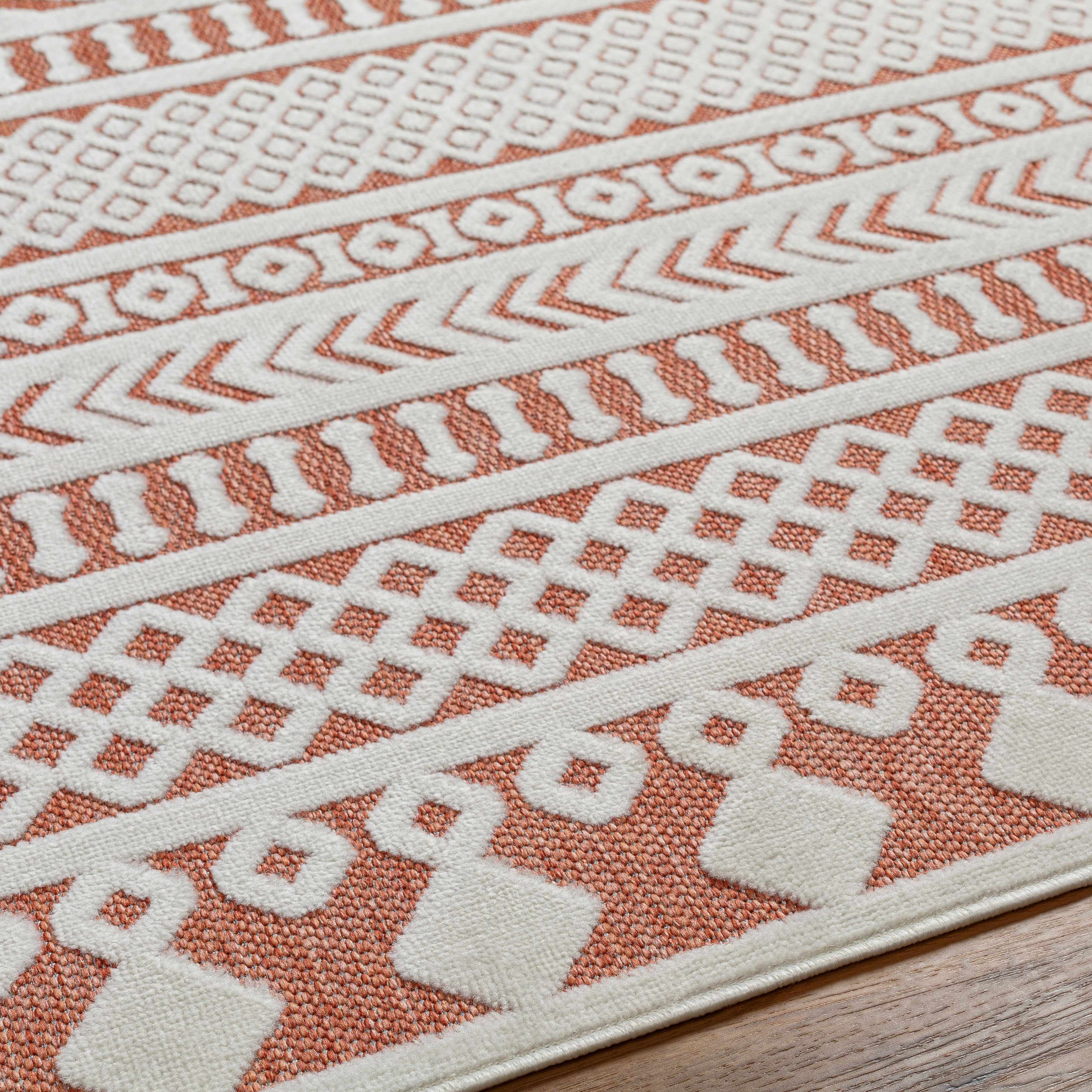 Jove Orange Outdoor Rug - Clearance - Image 17