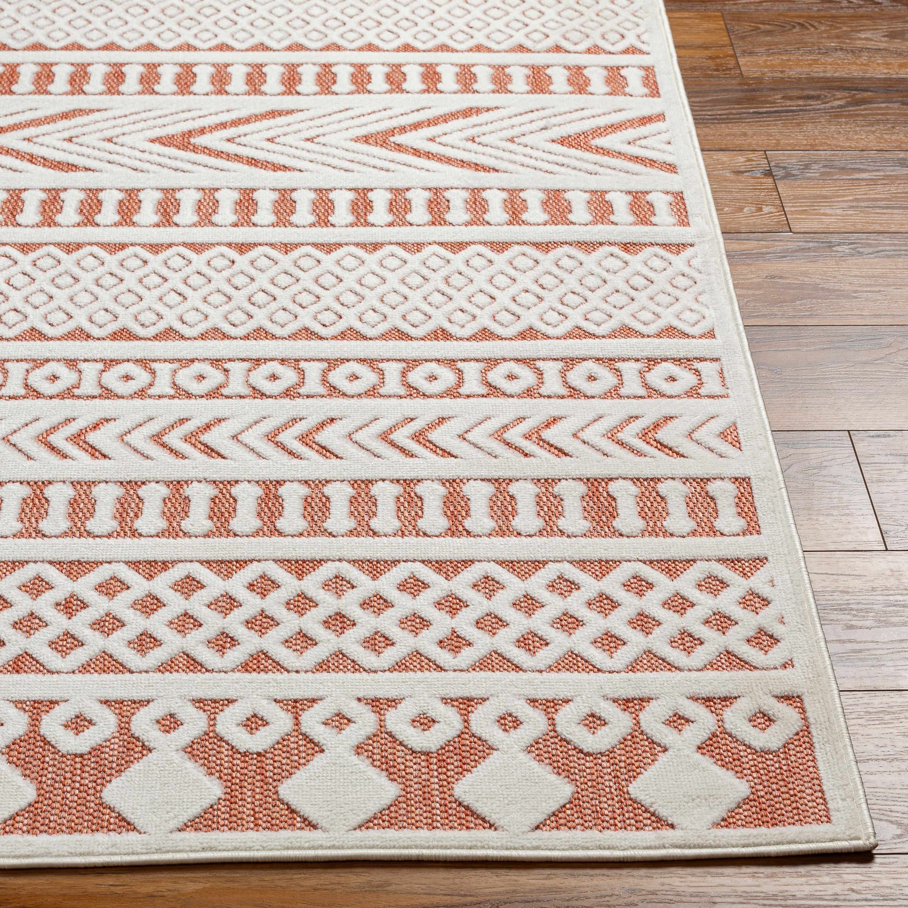 Jove Orange Outdoor Rug - Clearance - Image 6