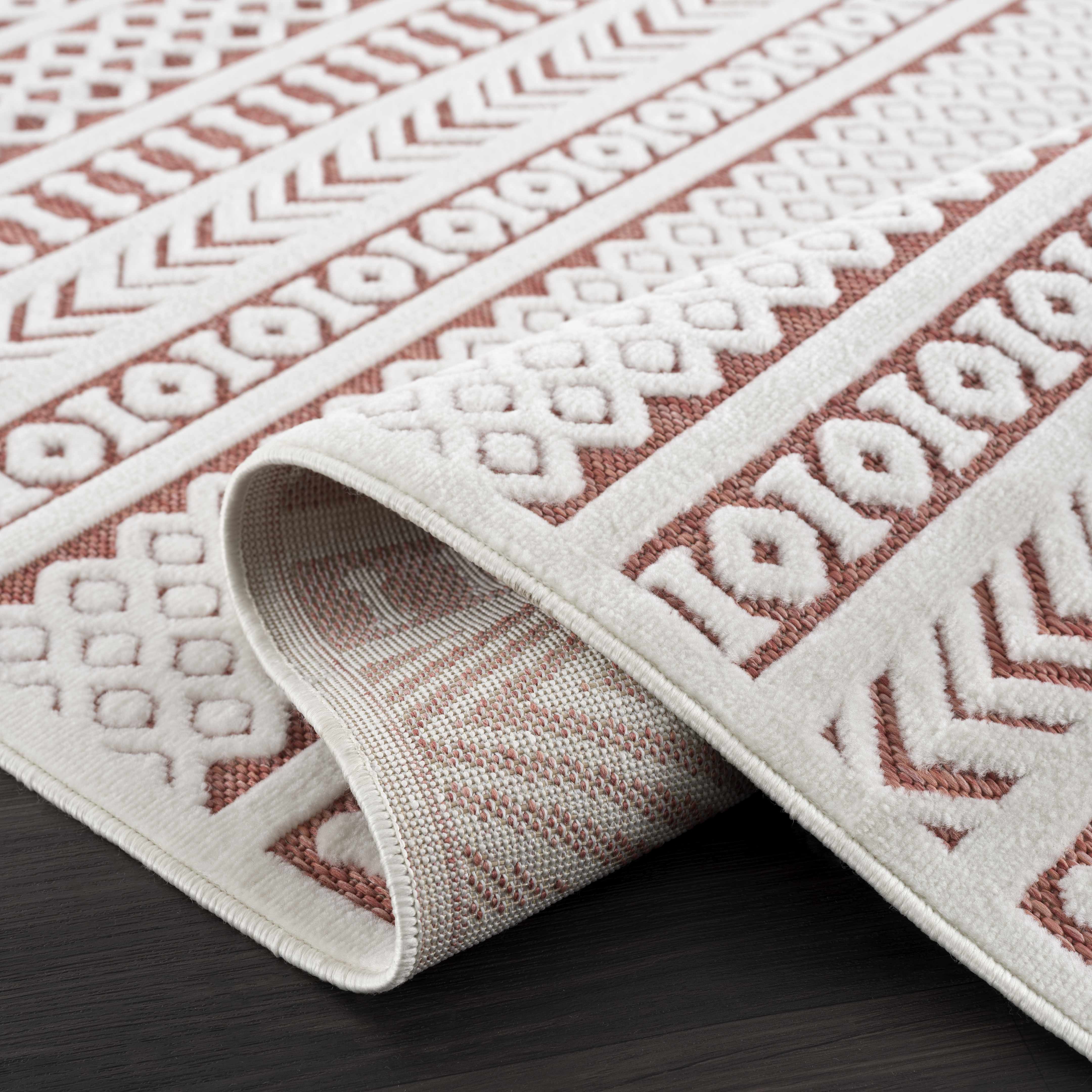 Jove Orange Outdoor Rug - Clearance - Image 8
