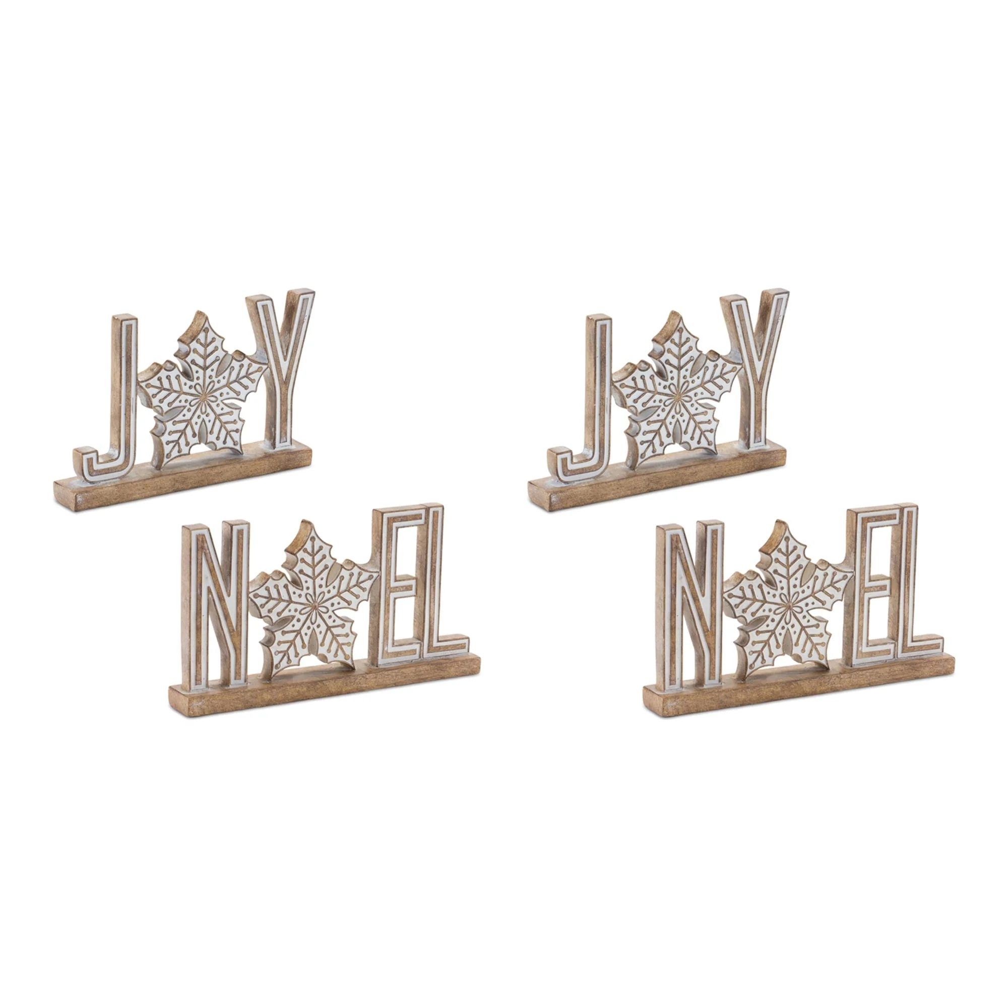 Joy and Noel Tabletop Sign (Set of 4) - Image 5