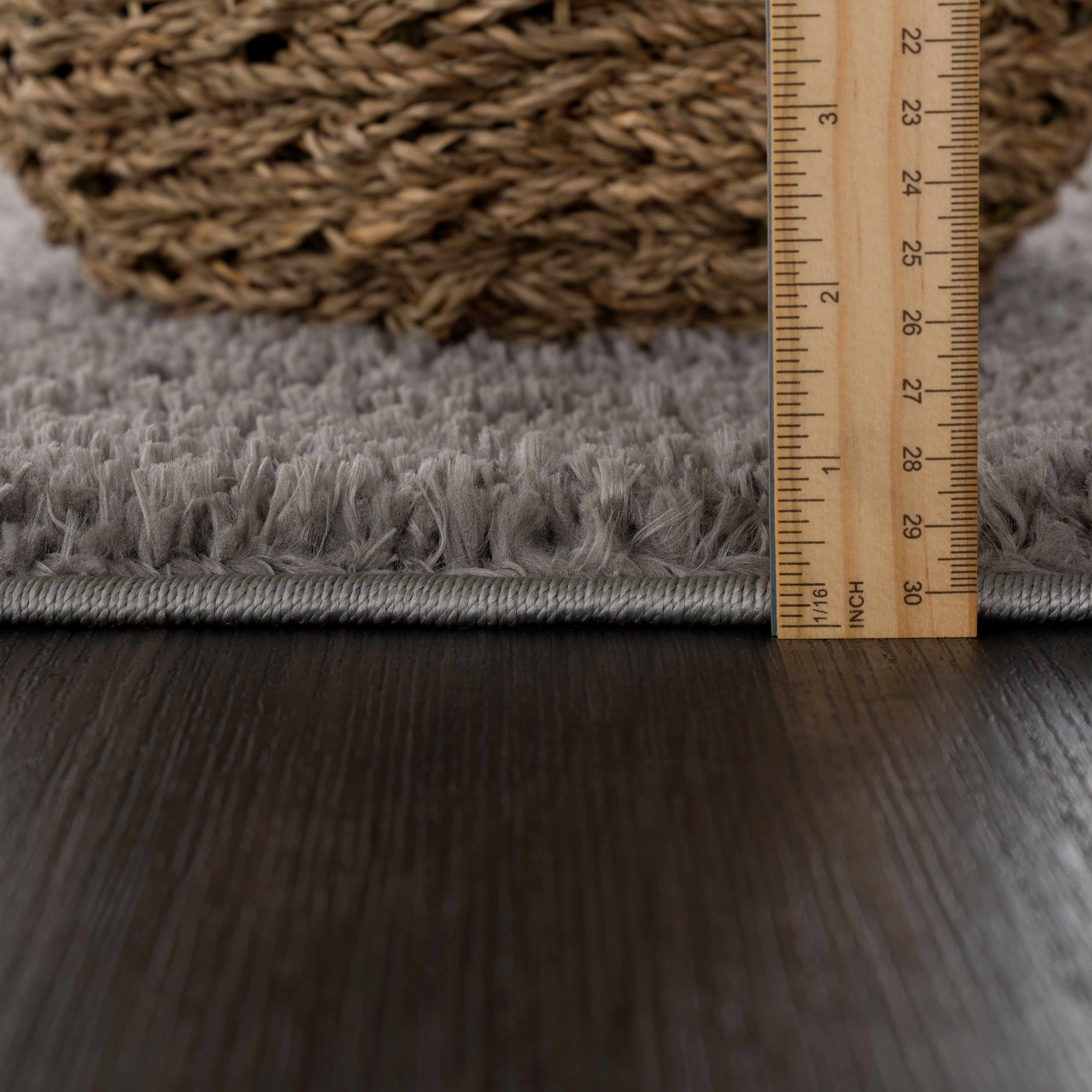 Judy Solid Dark Gray Washable Shag Rug - Promo - Image 11