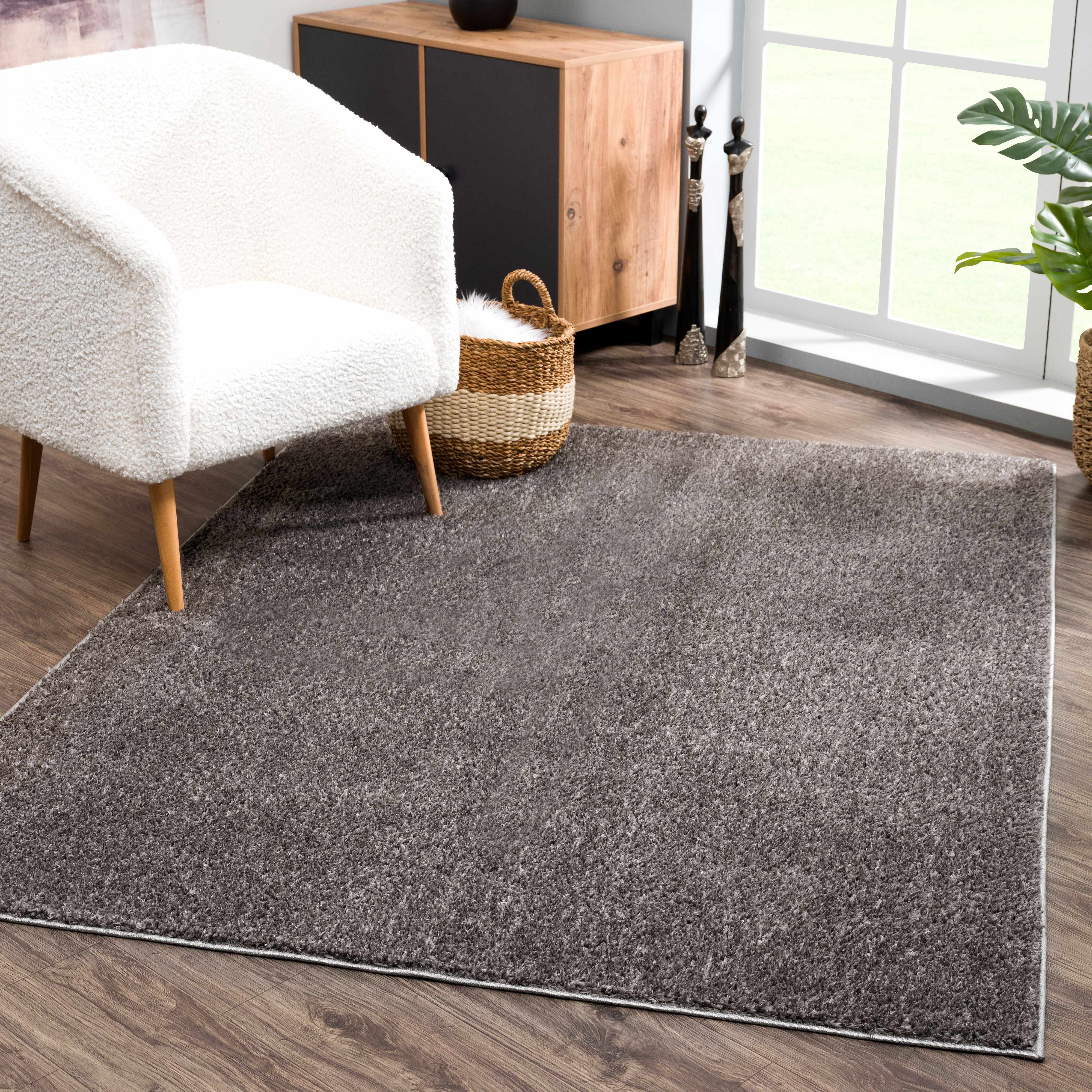 Judy Solid Dark Gray Washable Shag Rug - Promo - Image 2
