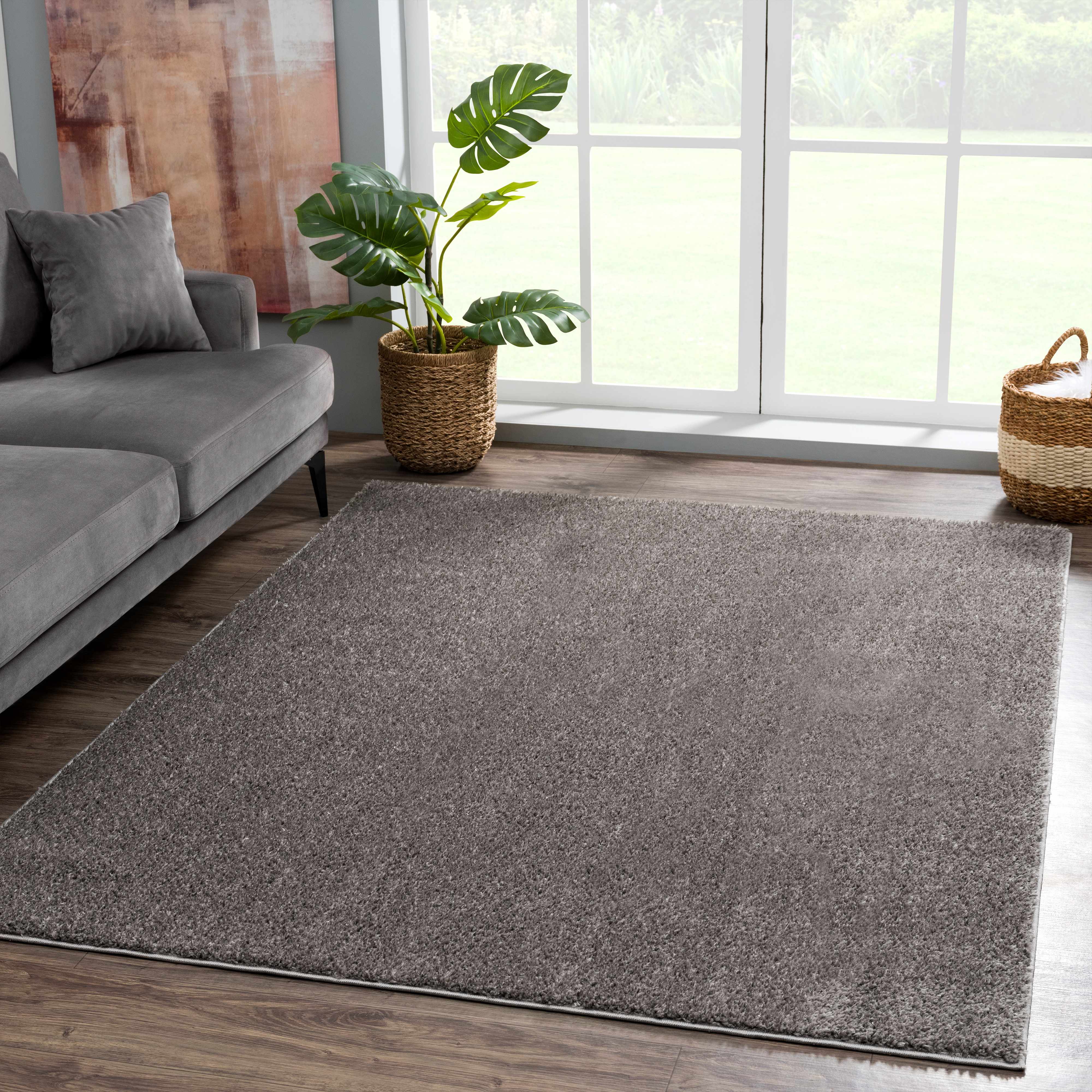 Judy Solid Dark Gray Washable Shag Rug - Promo - Image 3