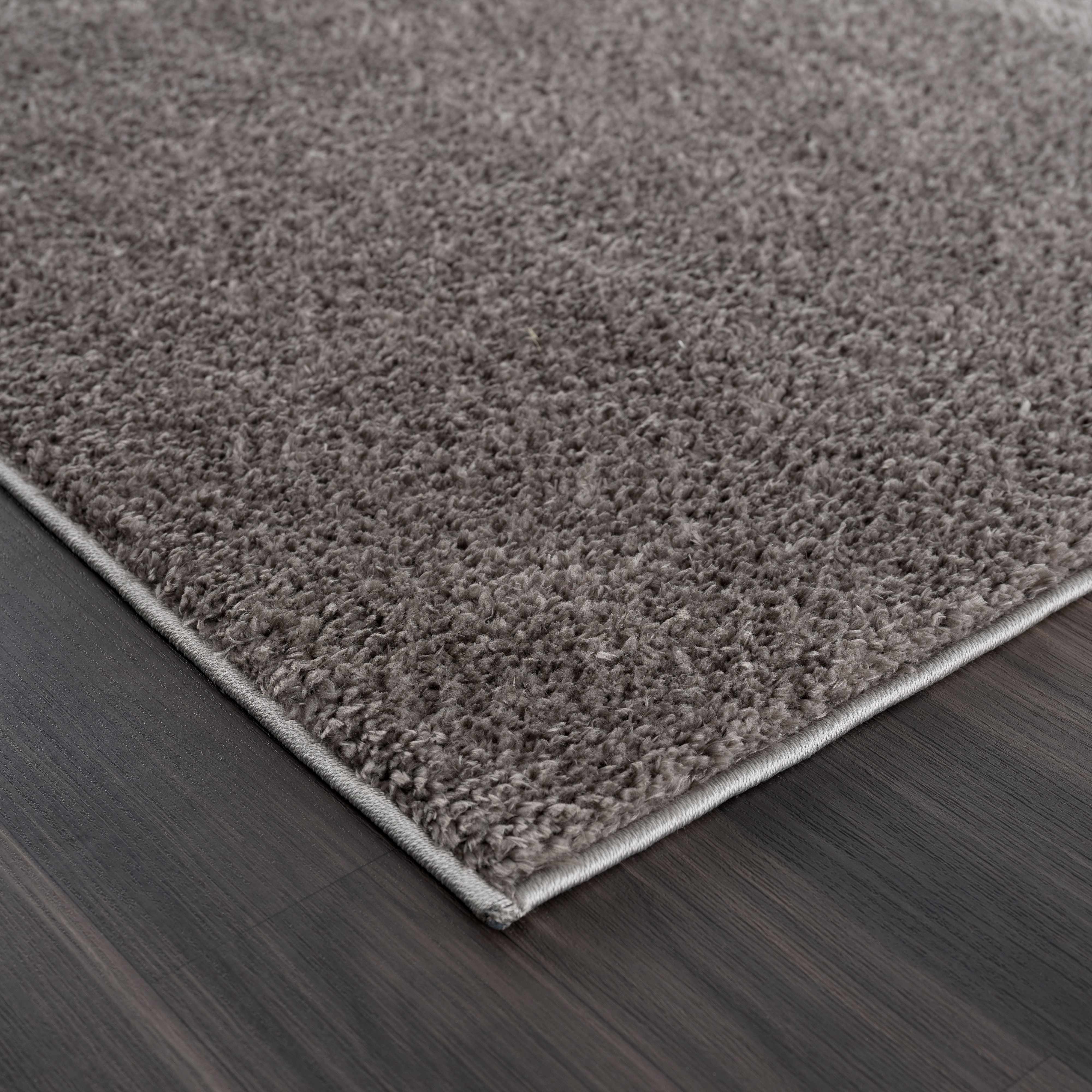 Judy Solid Dark Gray Washable Shag Rug - Promo - Image 5