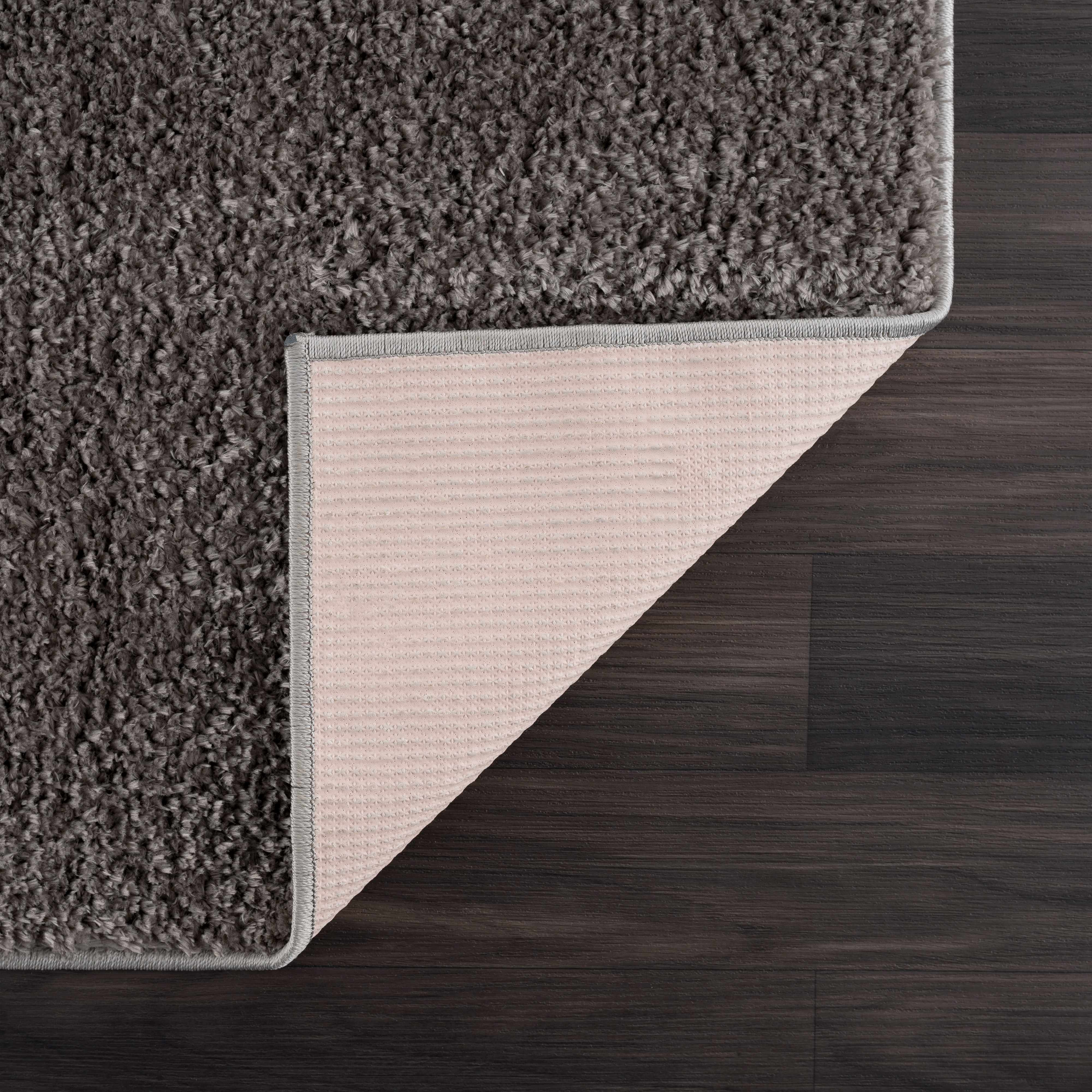 Judy Solid Dark Gray Washable Shag Rug - Promo - Image 6