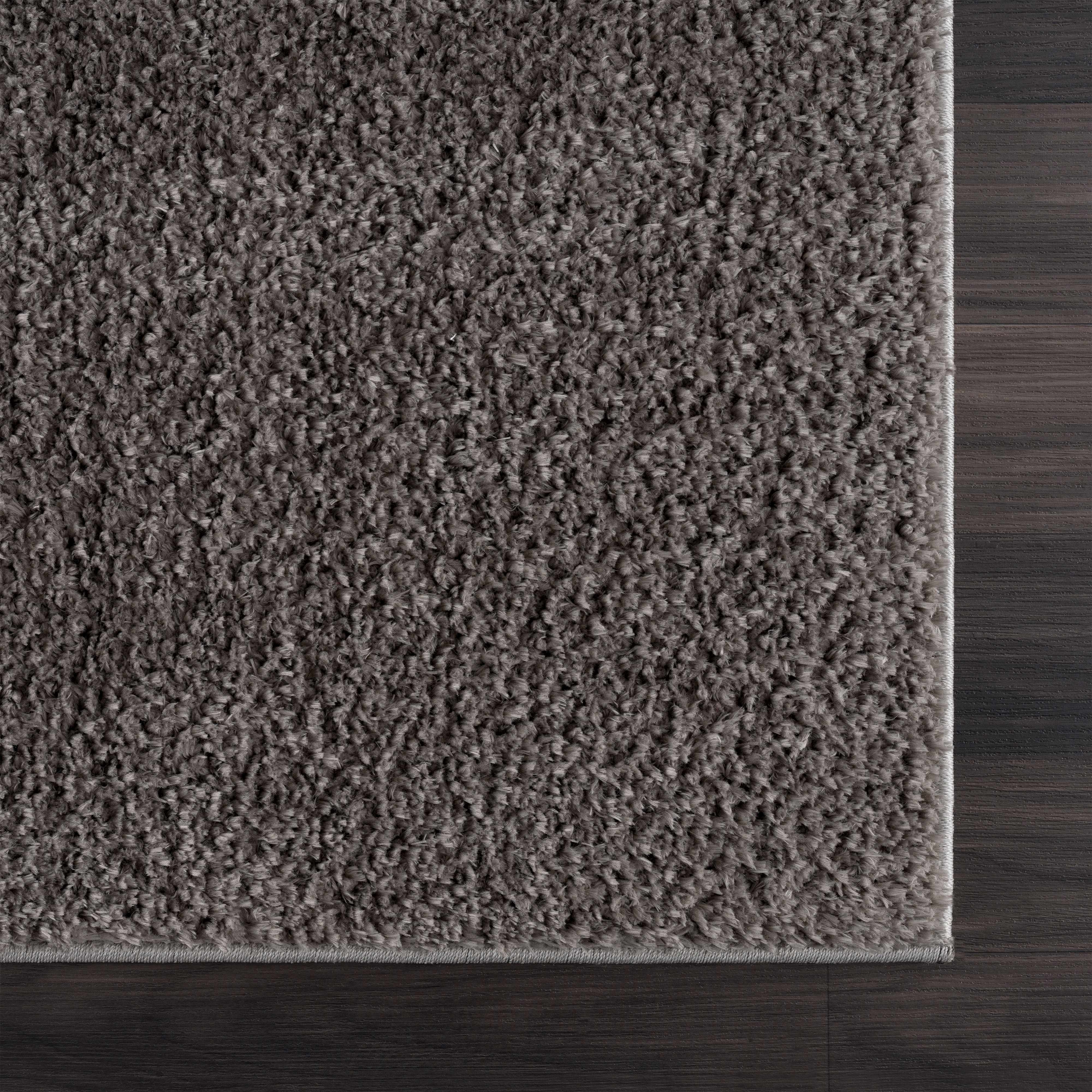 Judy Solid Dark Gray Washable Shag Rug - Promo - Image 9