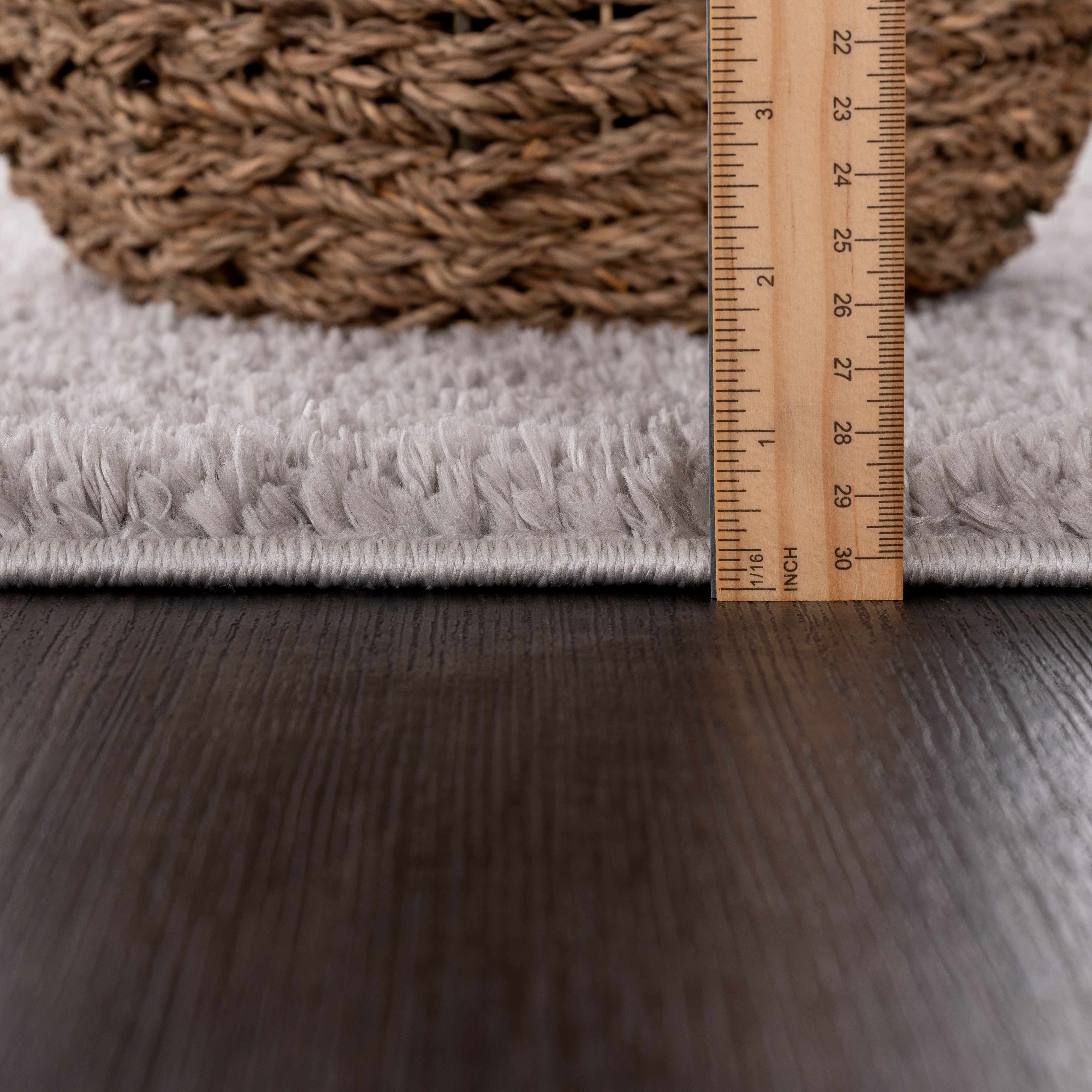 Judy Solid Gray Washable Shag Rug - Image 11