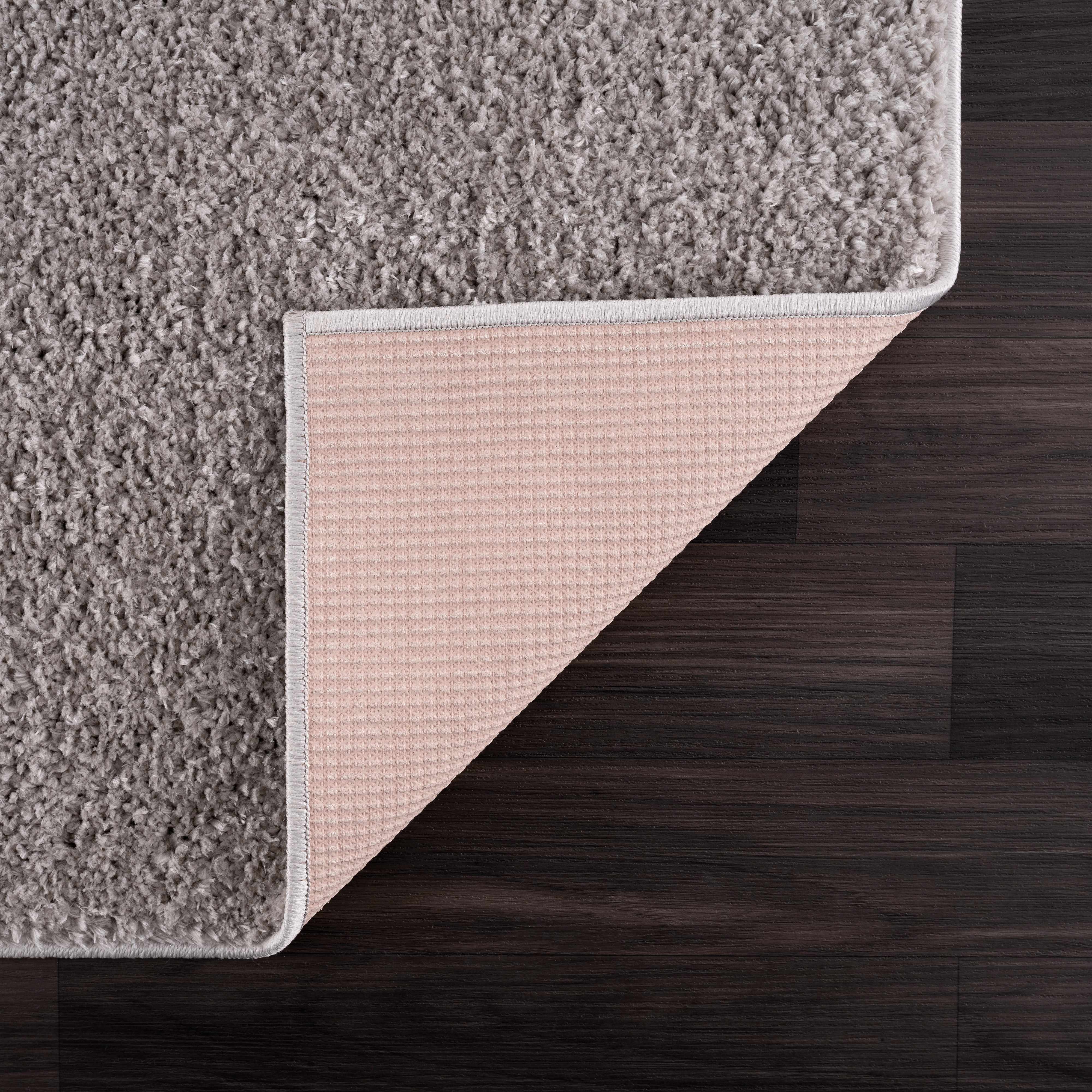 Judy Solid Gray Washable Shag Rug - Image 6