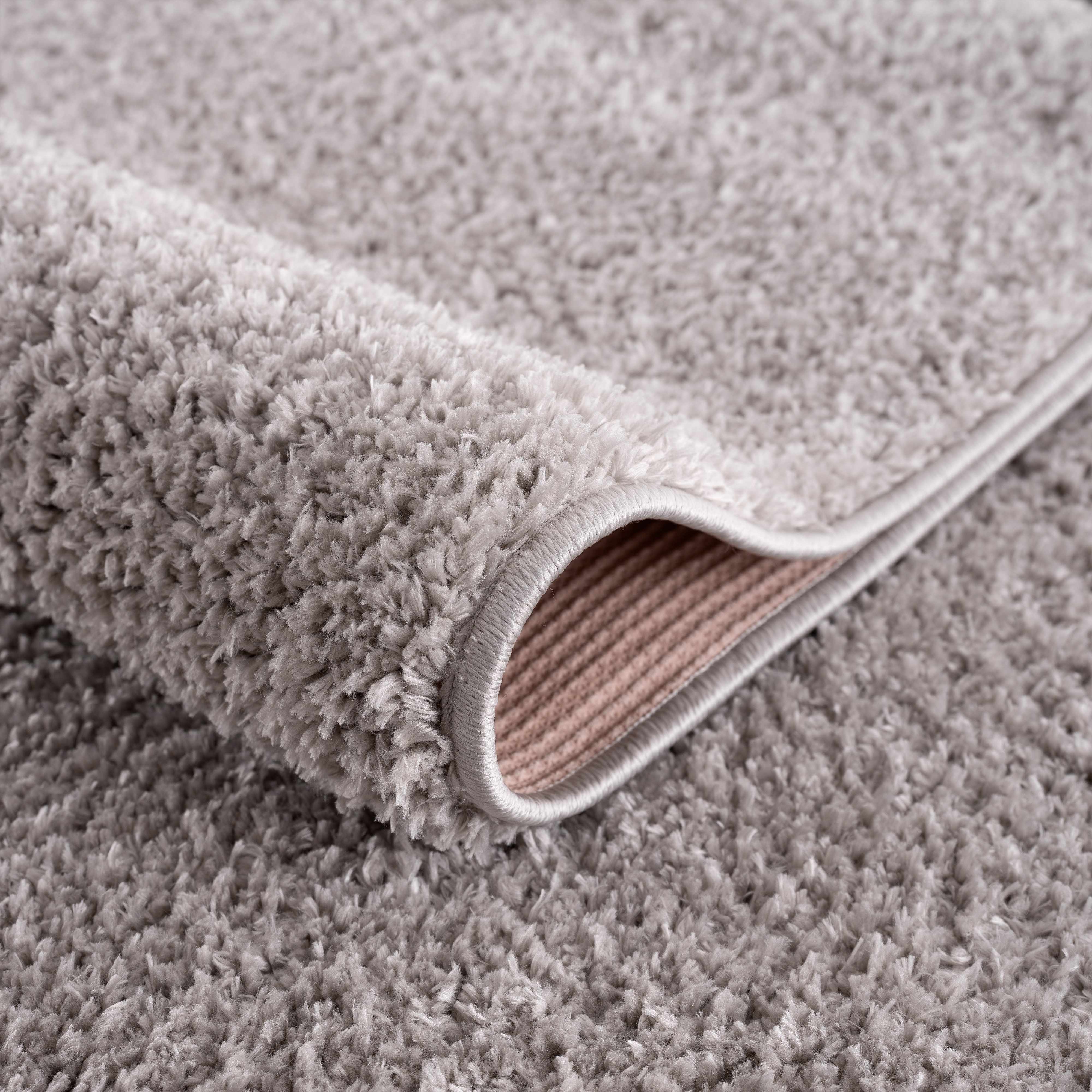 Judy Solid Gray Washable Shag Rug - Image 8