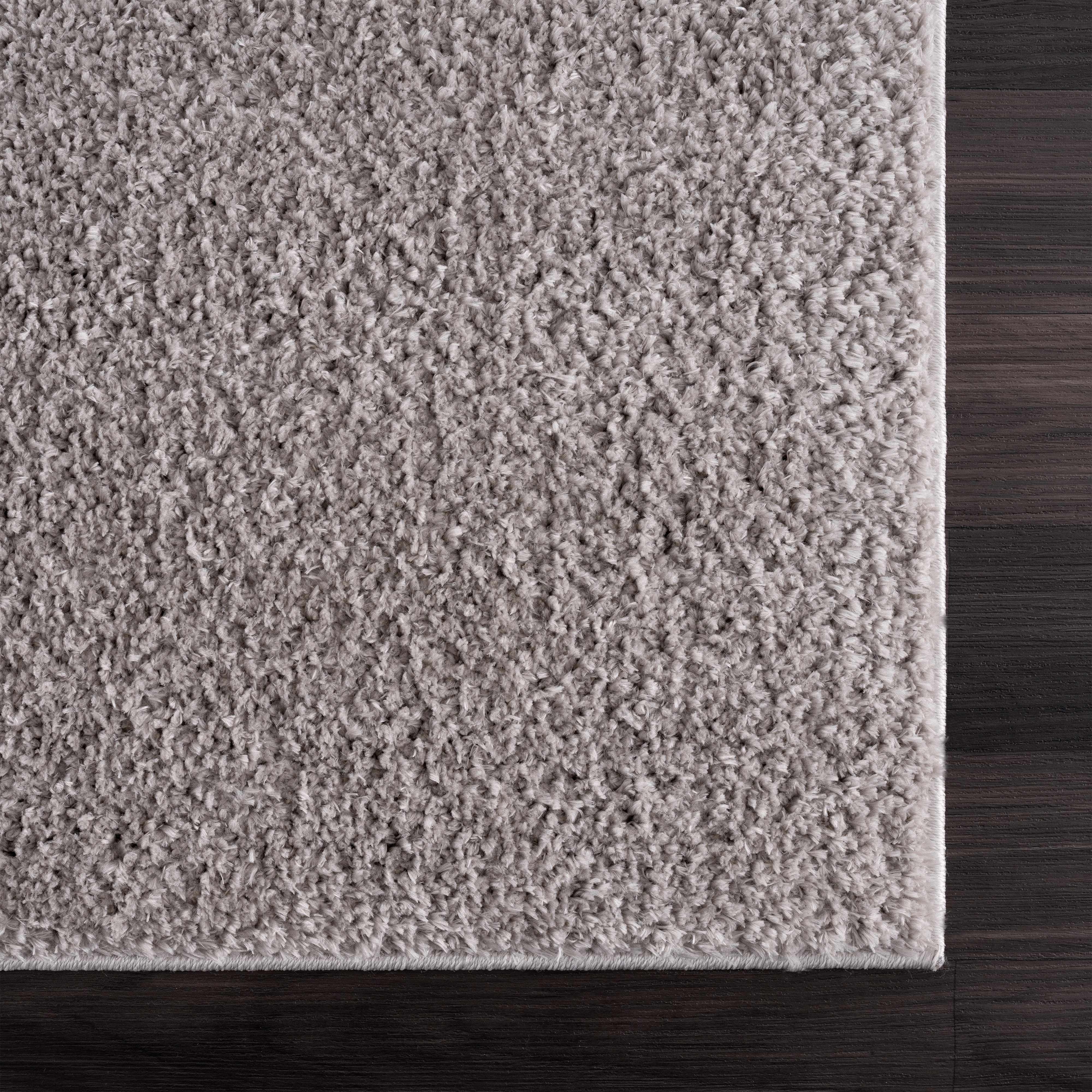 Judy Solid Gray Washable Shag Rug - Image 9
