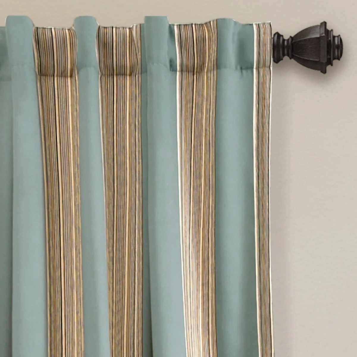 Julia Stripe Light Filtering Window Curtains Set - Image 3