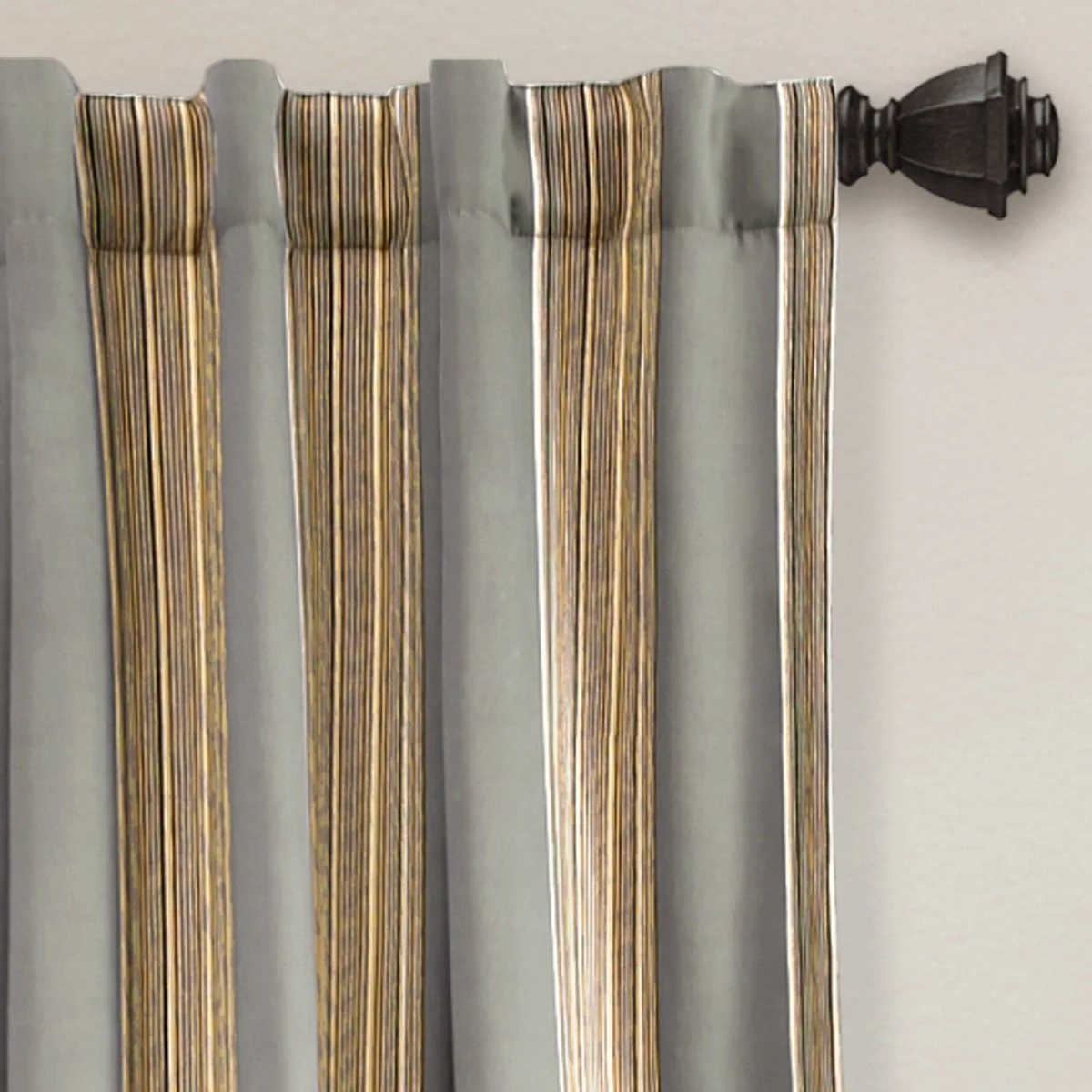 Julia Stripe Light Filtering Window Curtains Set - Image 6