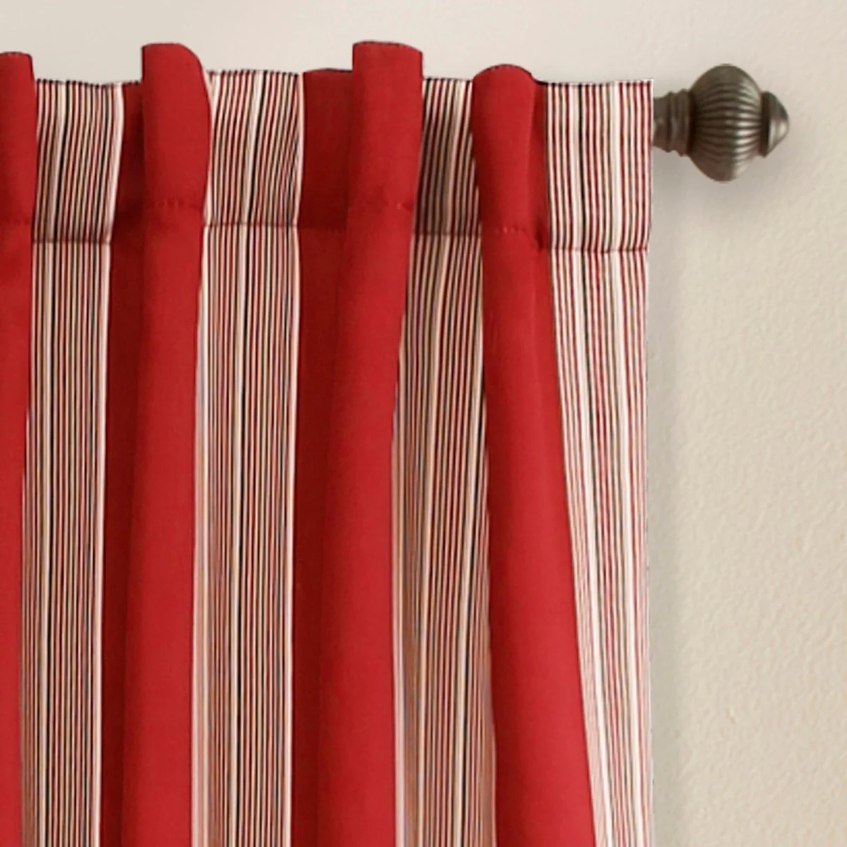 Julia Stripe Light Filtering Window Curtains Set - Image 8
