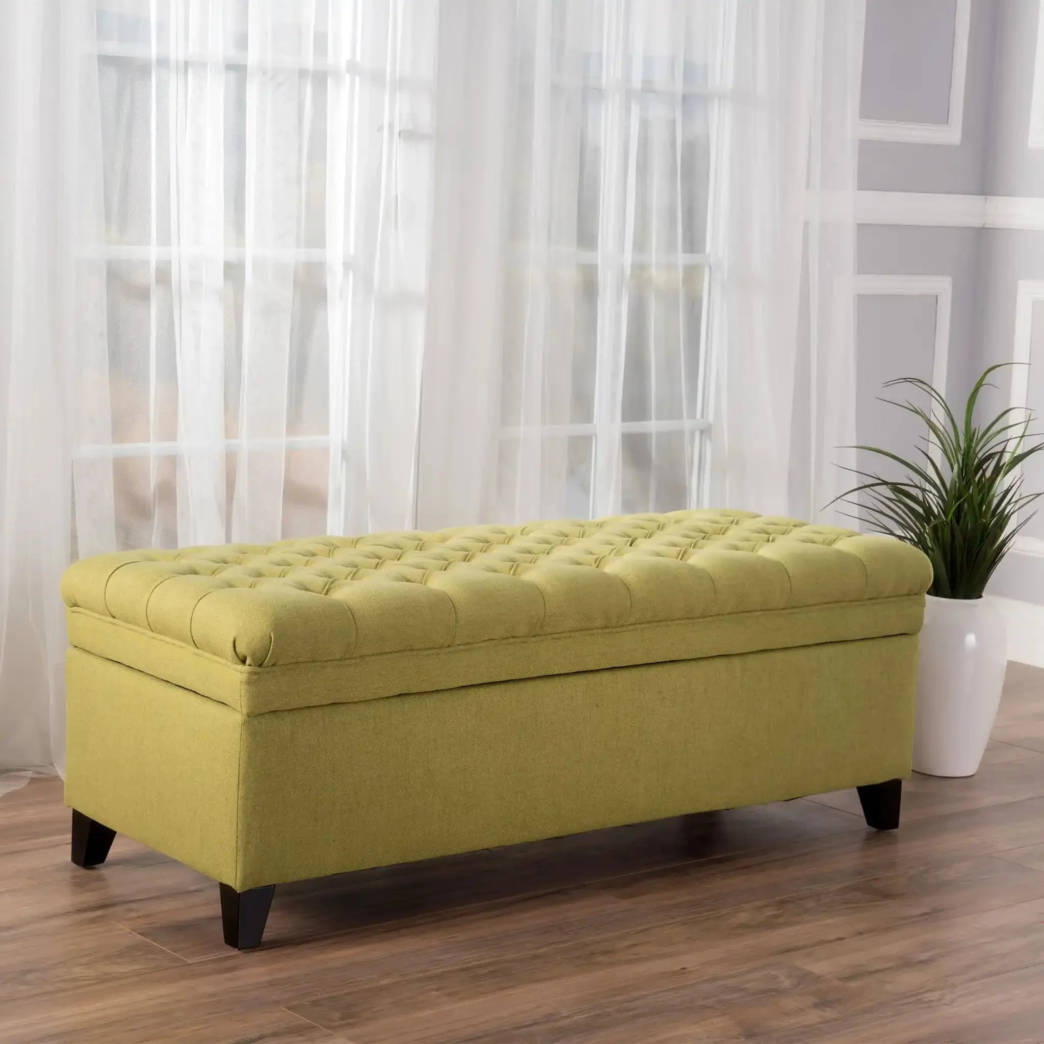 Juliana - Storage Ottoman With Birch Legs - Image 11