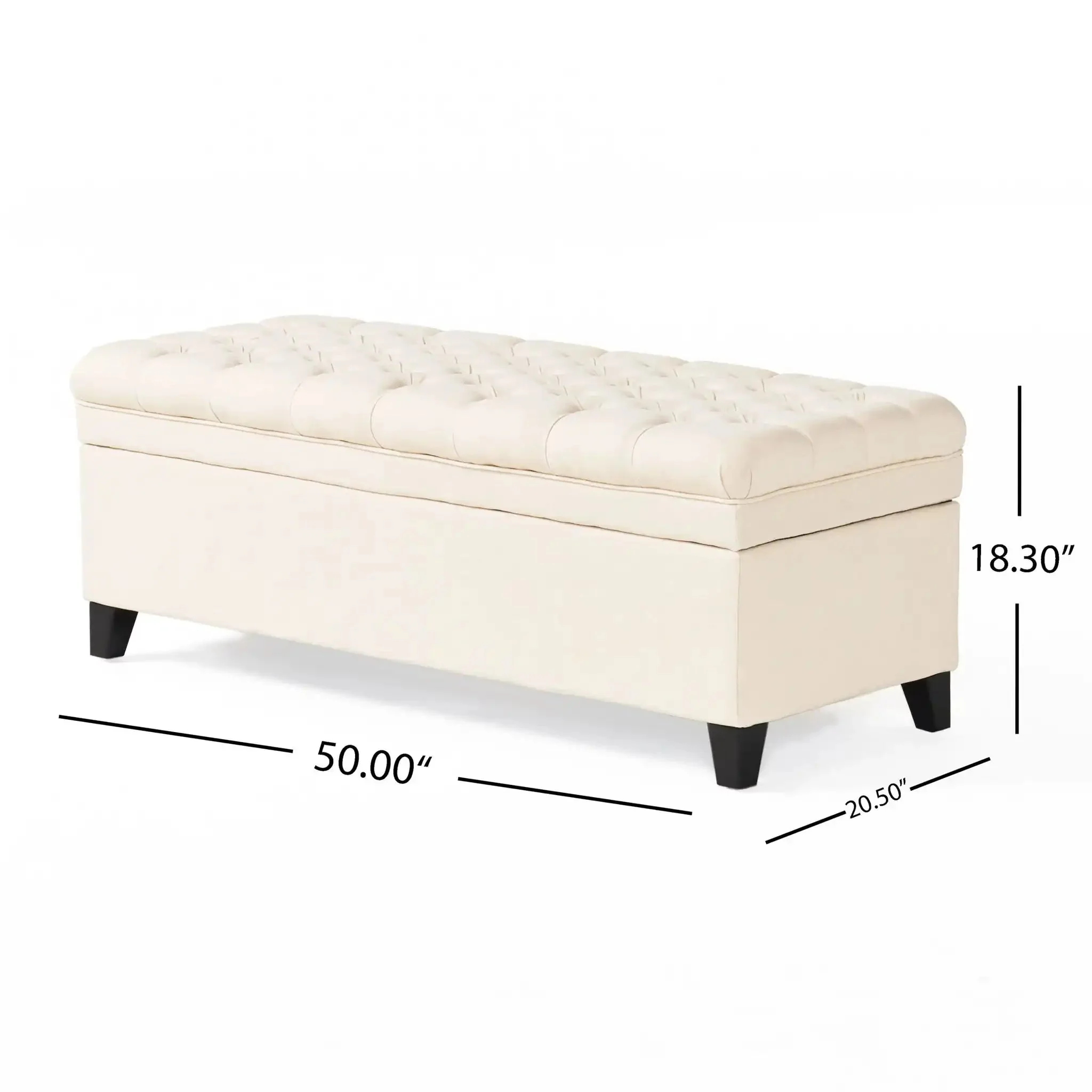 Juliana - Storage Ottoman With Birch Legs - Image 14