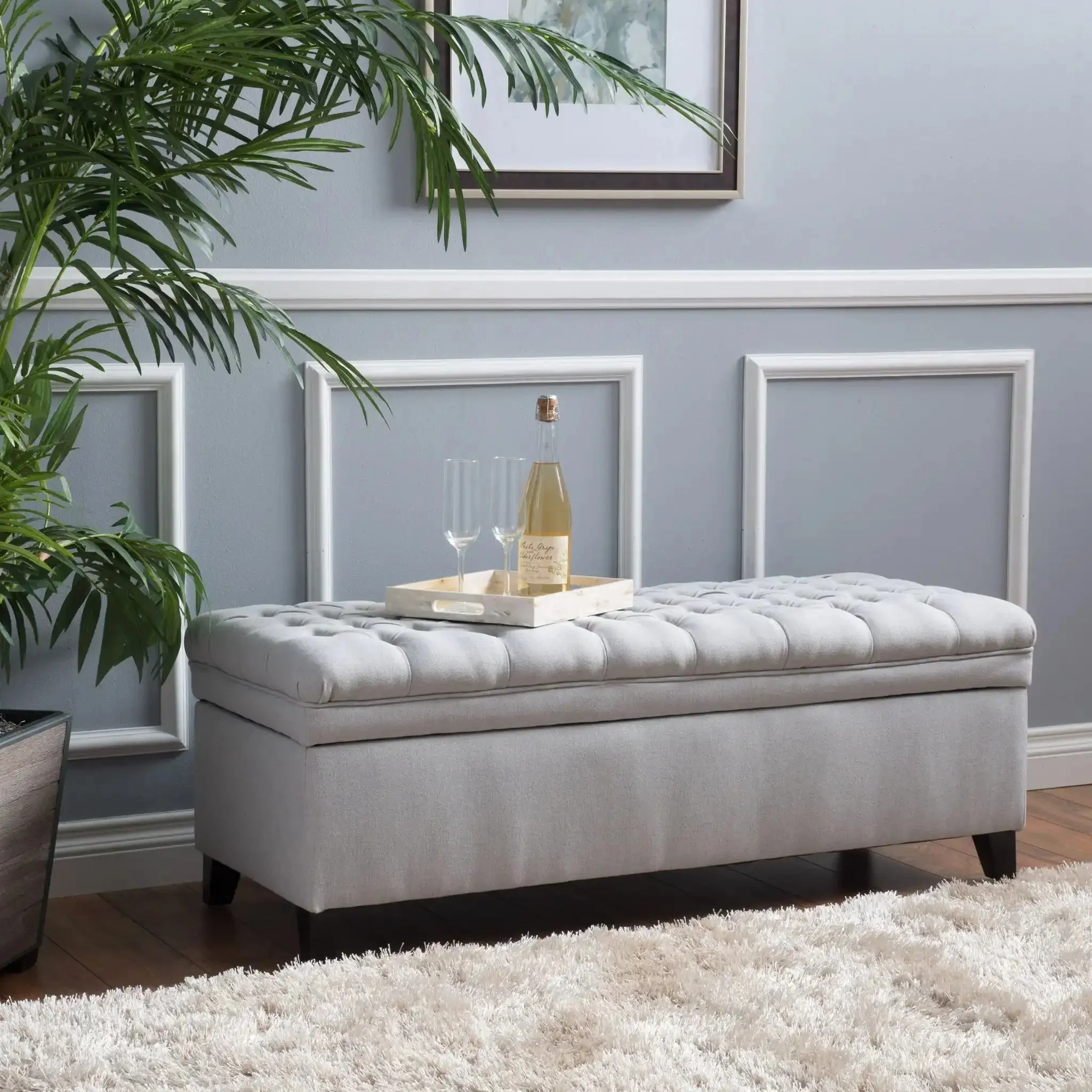 Juliana - Storage Ottoman With Birch Legs - Image 15