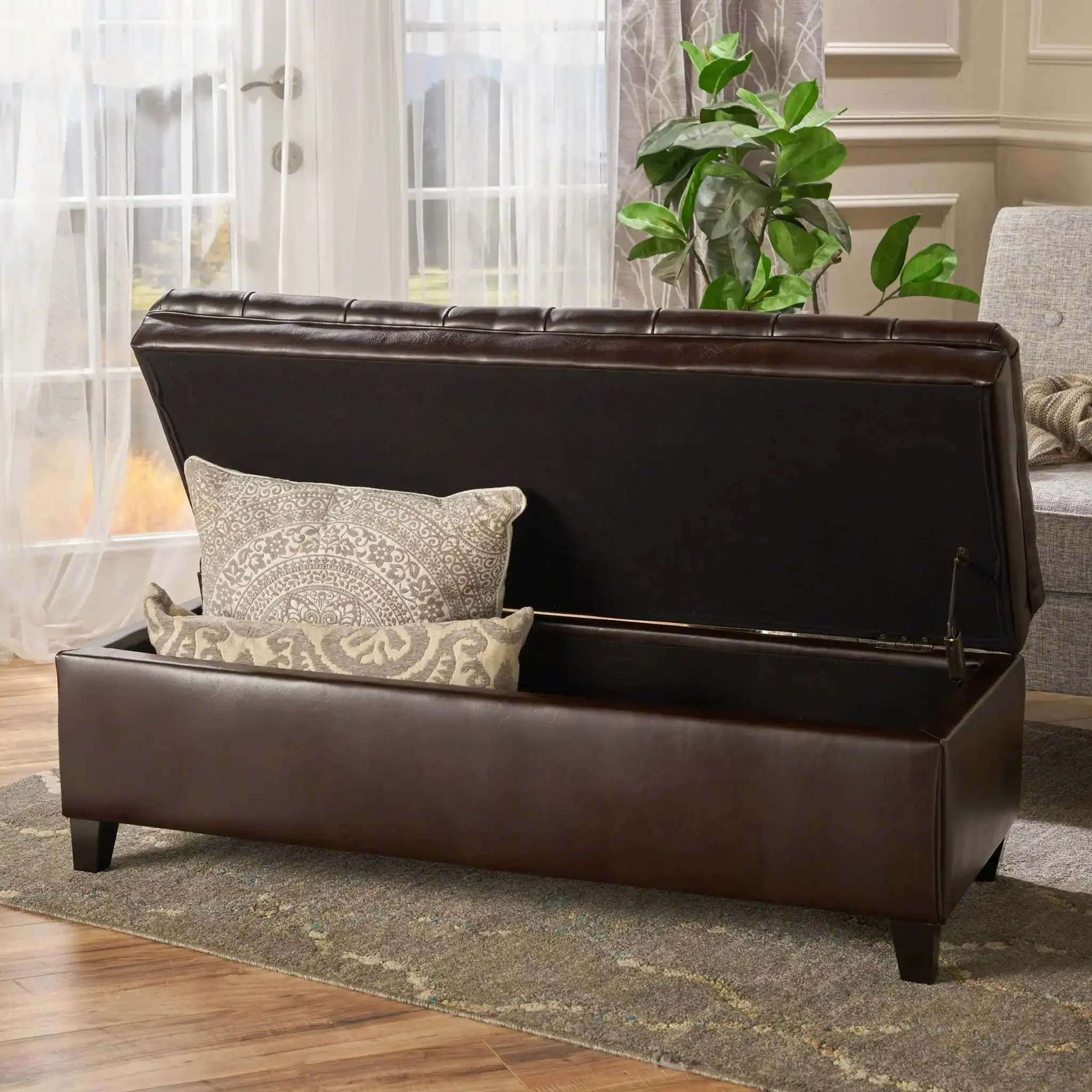 Juliana - Storage Ottoman With Birch Legs - Image 24