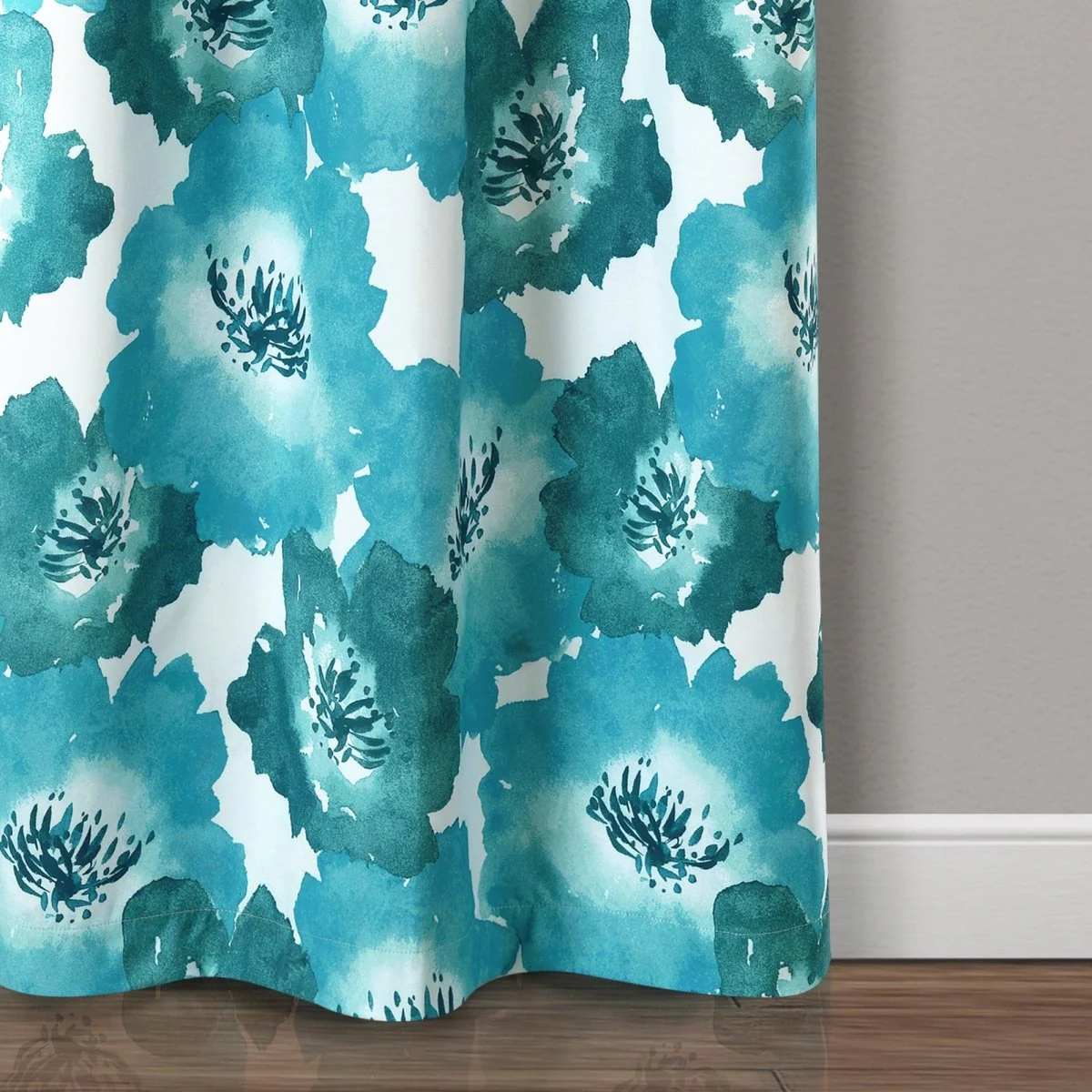 Julie Floral Insulated Grommet Blackout Window Curtain Panel Set - Image 4