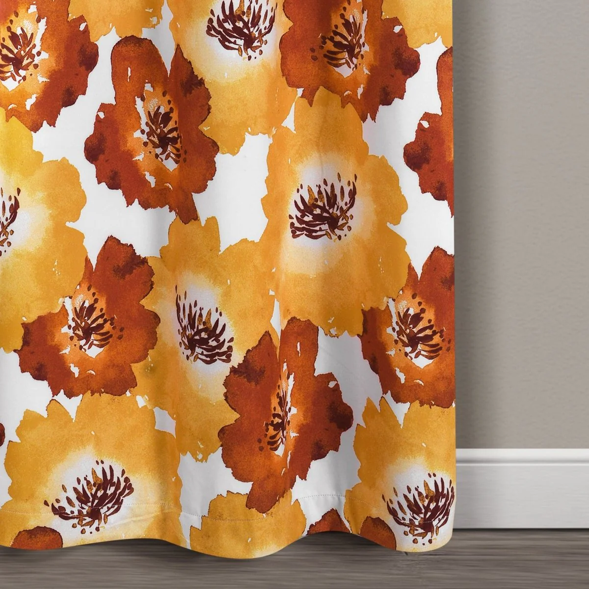Julie Floral Insulated Grommet Blackout Window Curtain Panel Set - Image 9