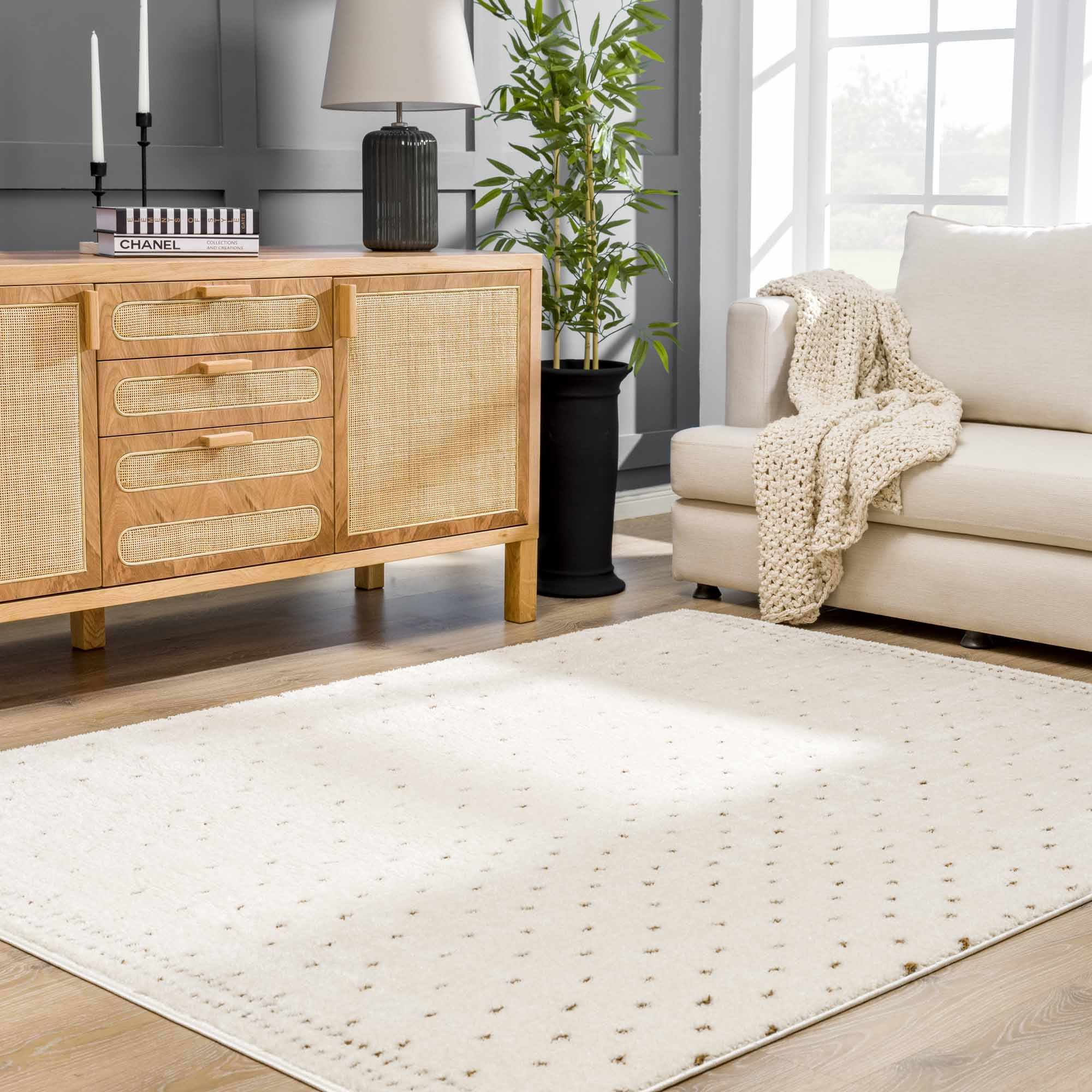 Julie Ivory & Brown Area Rug - Image 3