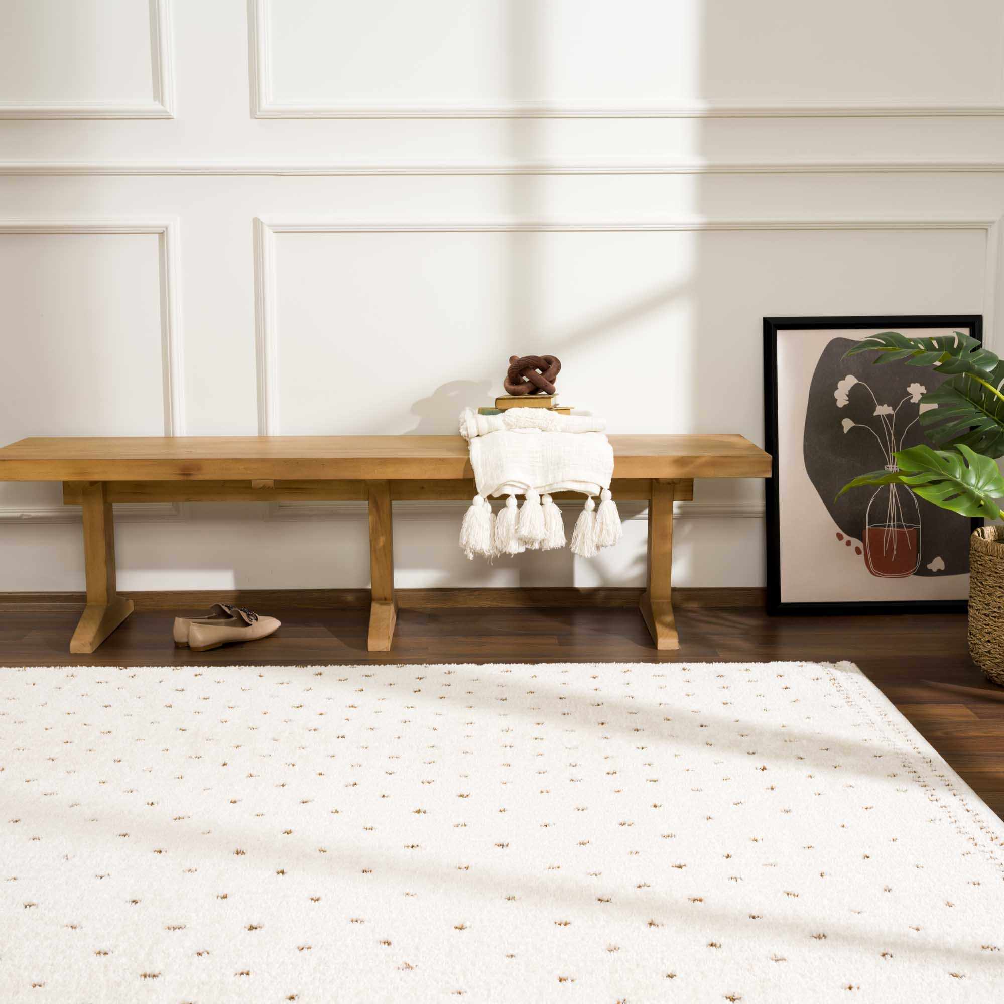 Julie Ivory & Brown Area Rug - Image 4