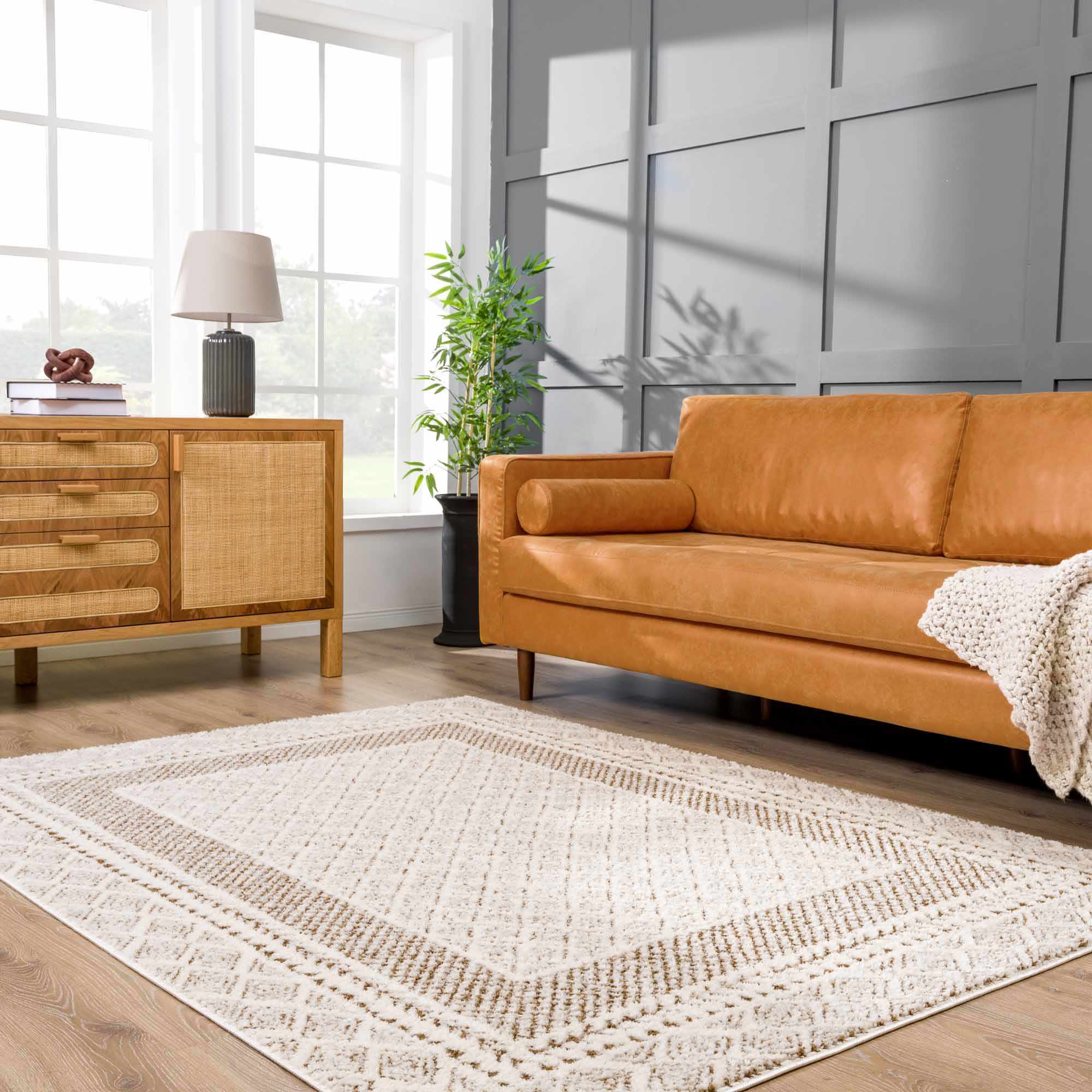 Julio Scandi Boho Area Rug - Brown - Image 15
